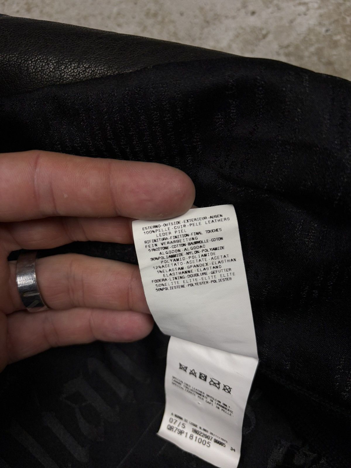 John Galliano John Galliano 2000s Black Embroidery Leather Bomber Jacket Size M / US 6-8 / IT 42-44 - 17 Thumbnail