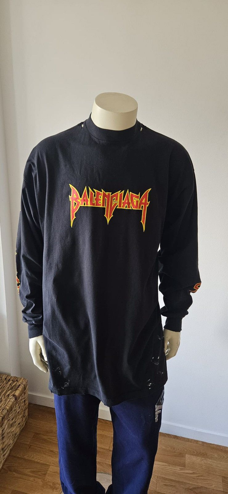 Balenciaga T-shirt Balenciaga noir Rock and Roll Size US L / EU 52-54 / 3 - 1 Thumbnail