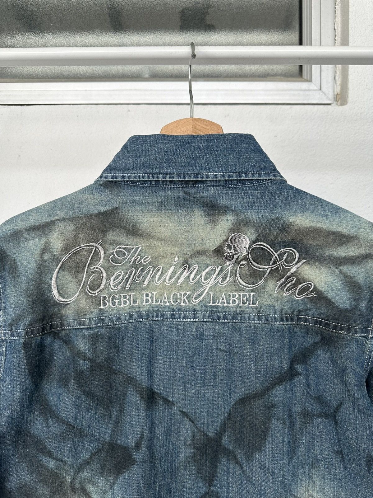 BERNINGS SHO 00's Berning Sho Black Label dirty mud max denim shirt Size US M / EU 48-50 / 2 - 16 Thumbnail