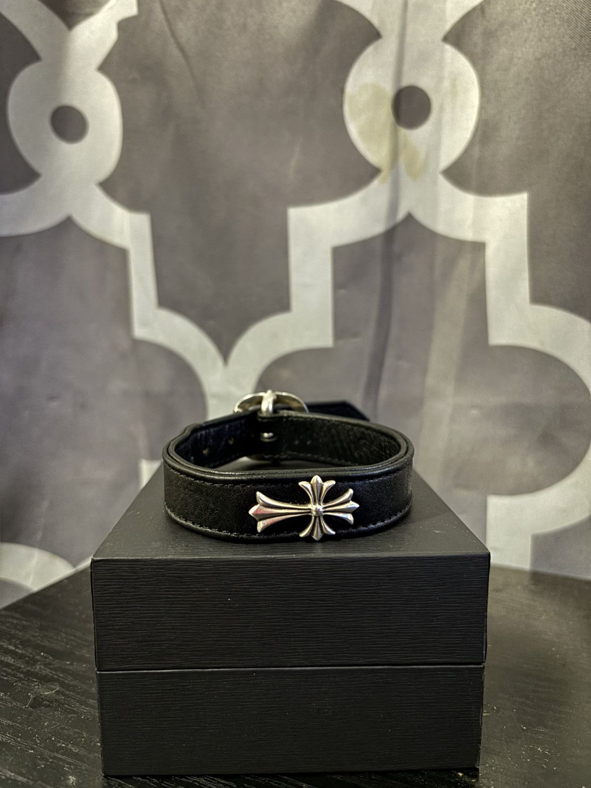Chrome Hearts Leather Cross Bracelet Size ONE SIZE - 12 Thumbnail