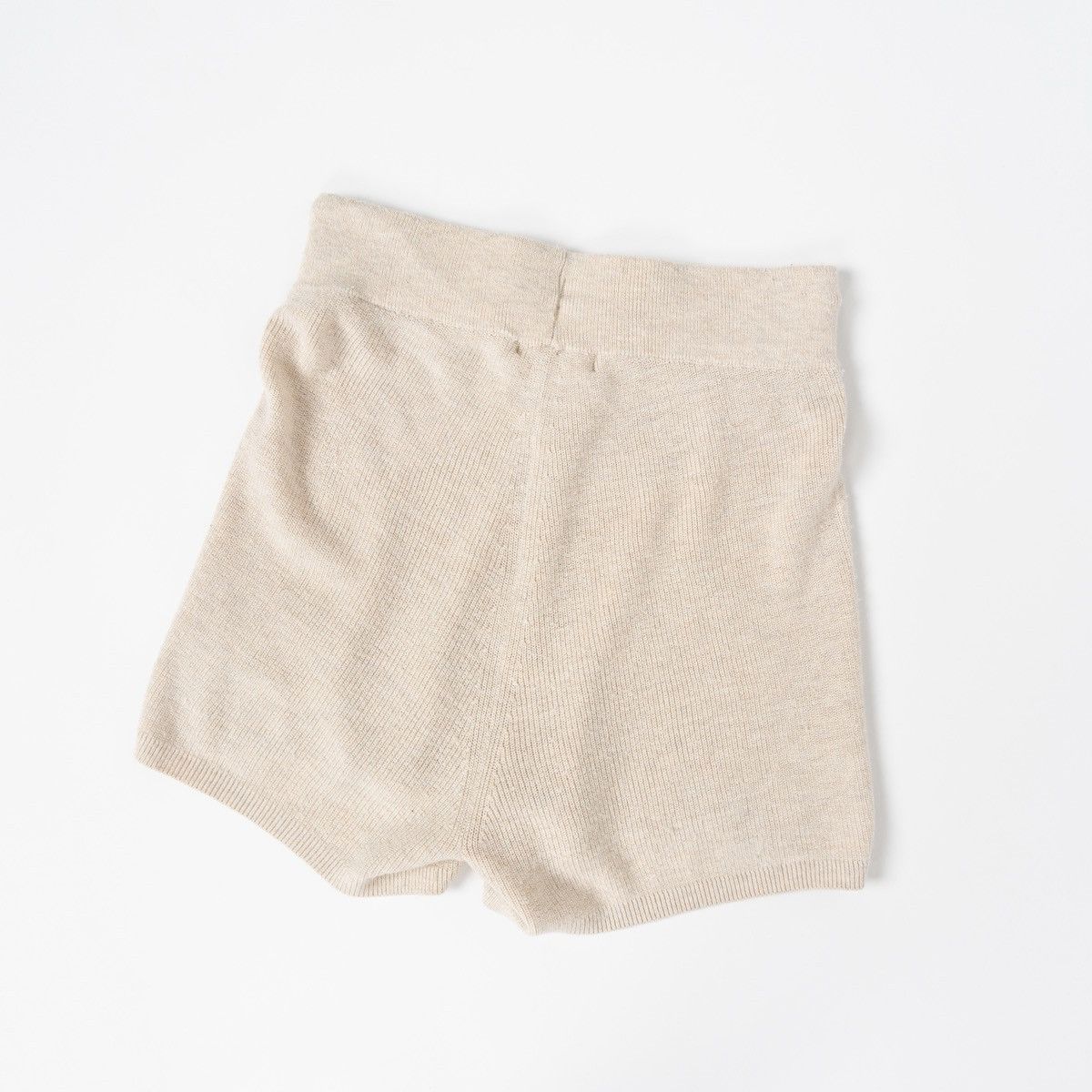 Other Kay Day Womens Knit Lounge Shorts Beige Soft Minimal Casual Size 27" / US 4 / IT 40 - 4 Thumbnail