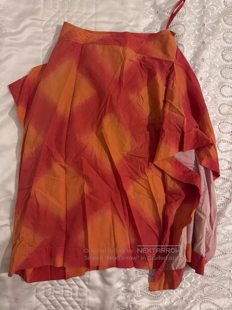 Vivienne Westwood Vivienne Westwood size 2 Vintage Orange Asymmetrical Skirt Size 24" / US 00 / IT 34 - 1 Thumbnail