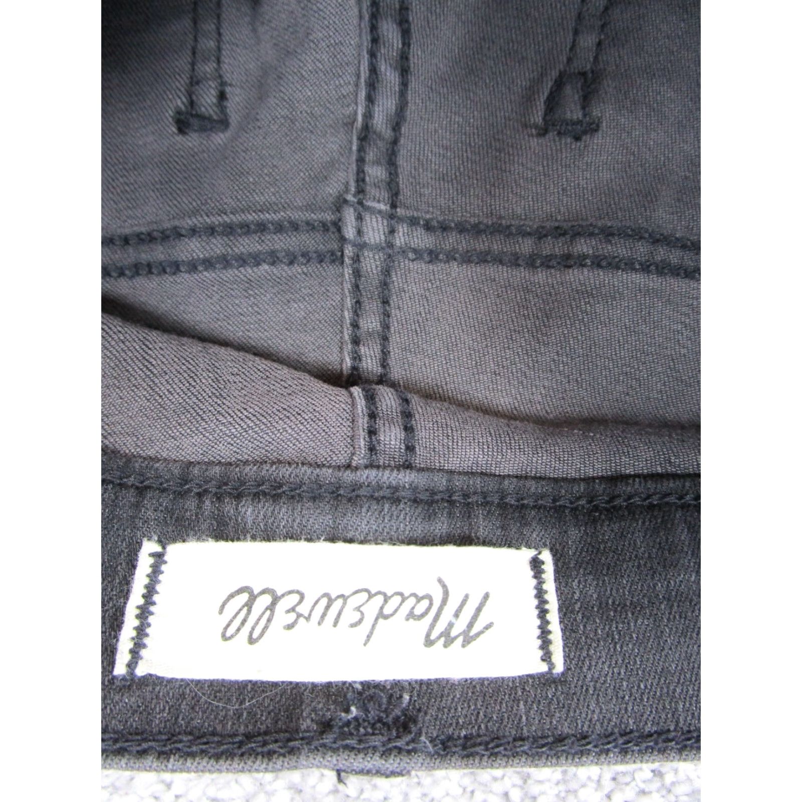 Madewell Madewell Jeans Womens 26 Black High Rise Skinny Denim 9" Washed Slim Regular Heather Charcoal Wash Boys? Wait. Size 26" / US 2 / IT 38 - 6 Thumbnail