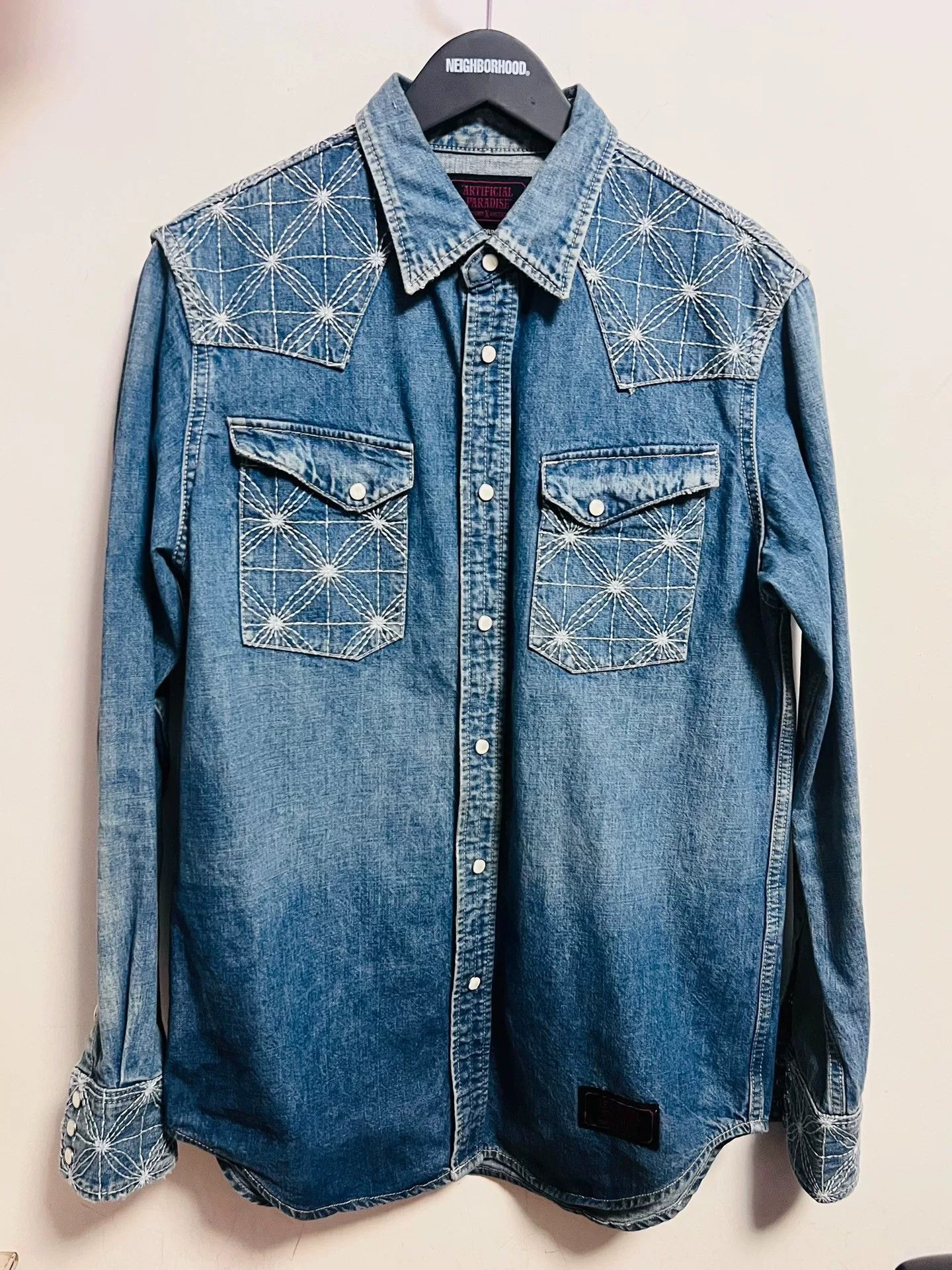 Neighborhood denim shirt with embroidered details Size US M / EU 48-50 / 2 - 1 Thumbnail