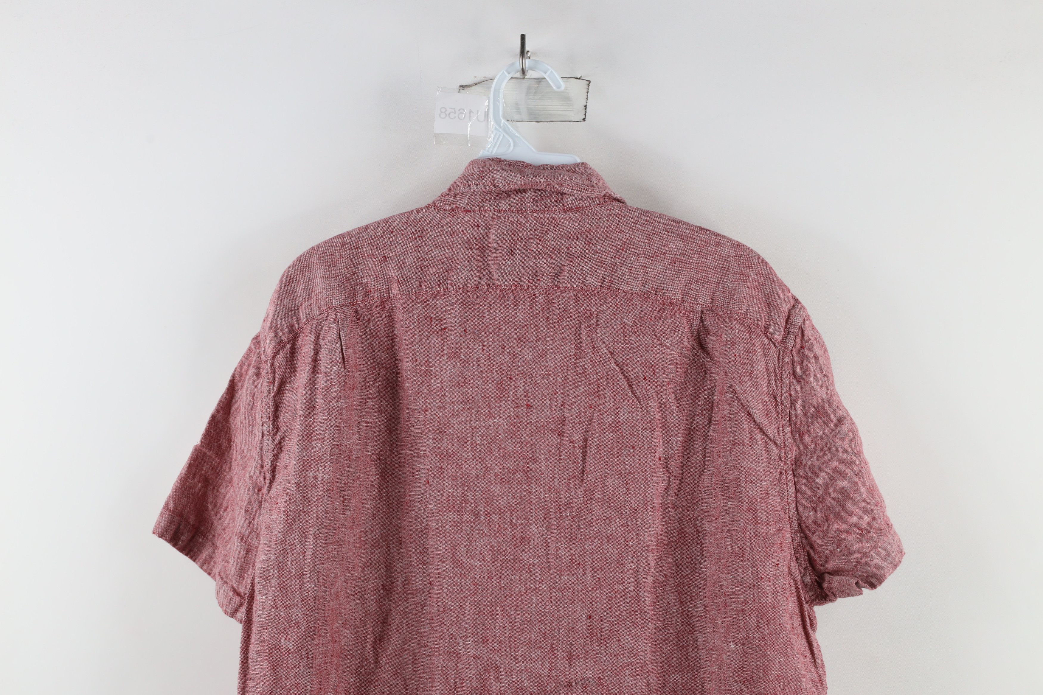 J.Crew × Vintage J Crew Linen Short Sleeve Collared Button Down Shirt Size US L / EU 52-54 / 3 - 8 Thumbnail