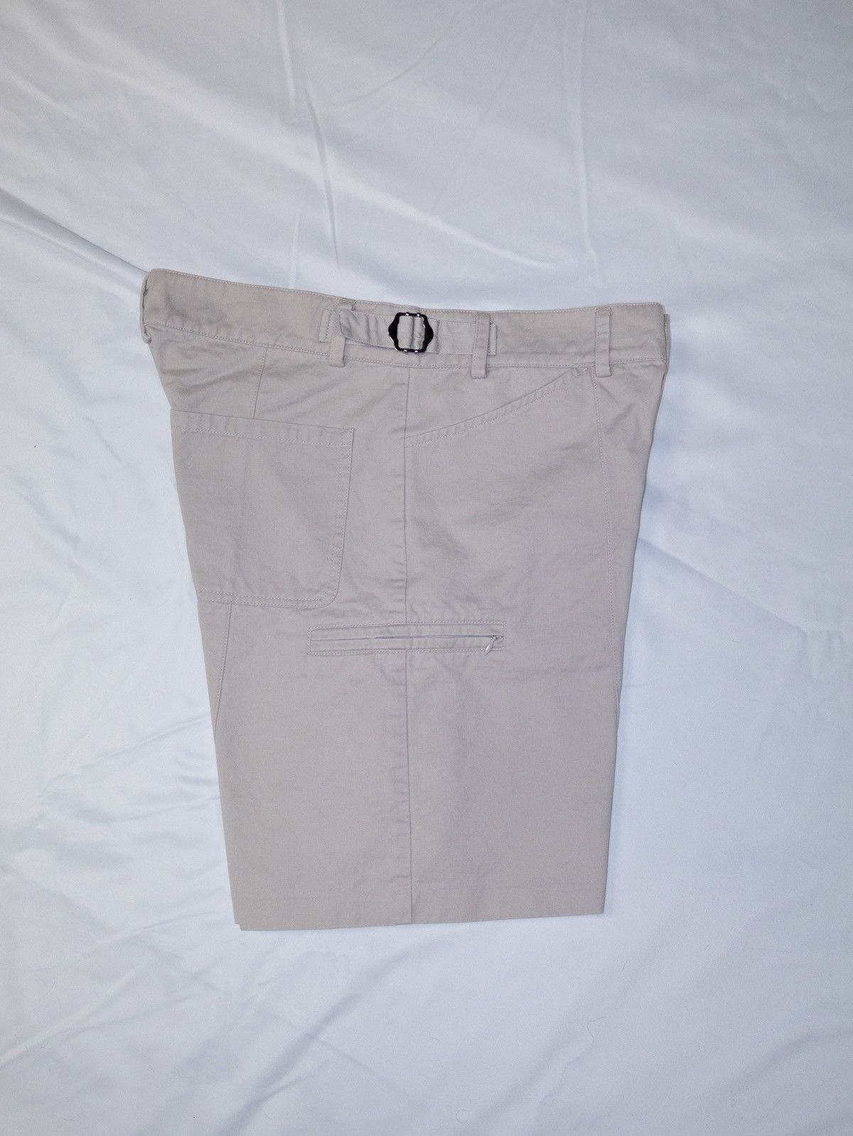 Other Beige Adjustable Soft Cotton Twill Shorts Size US 32 / EU 48 - 5 Thumbnail