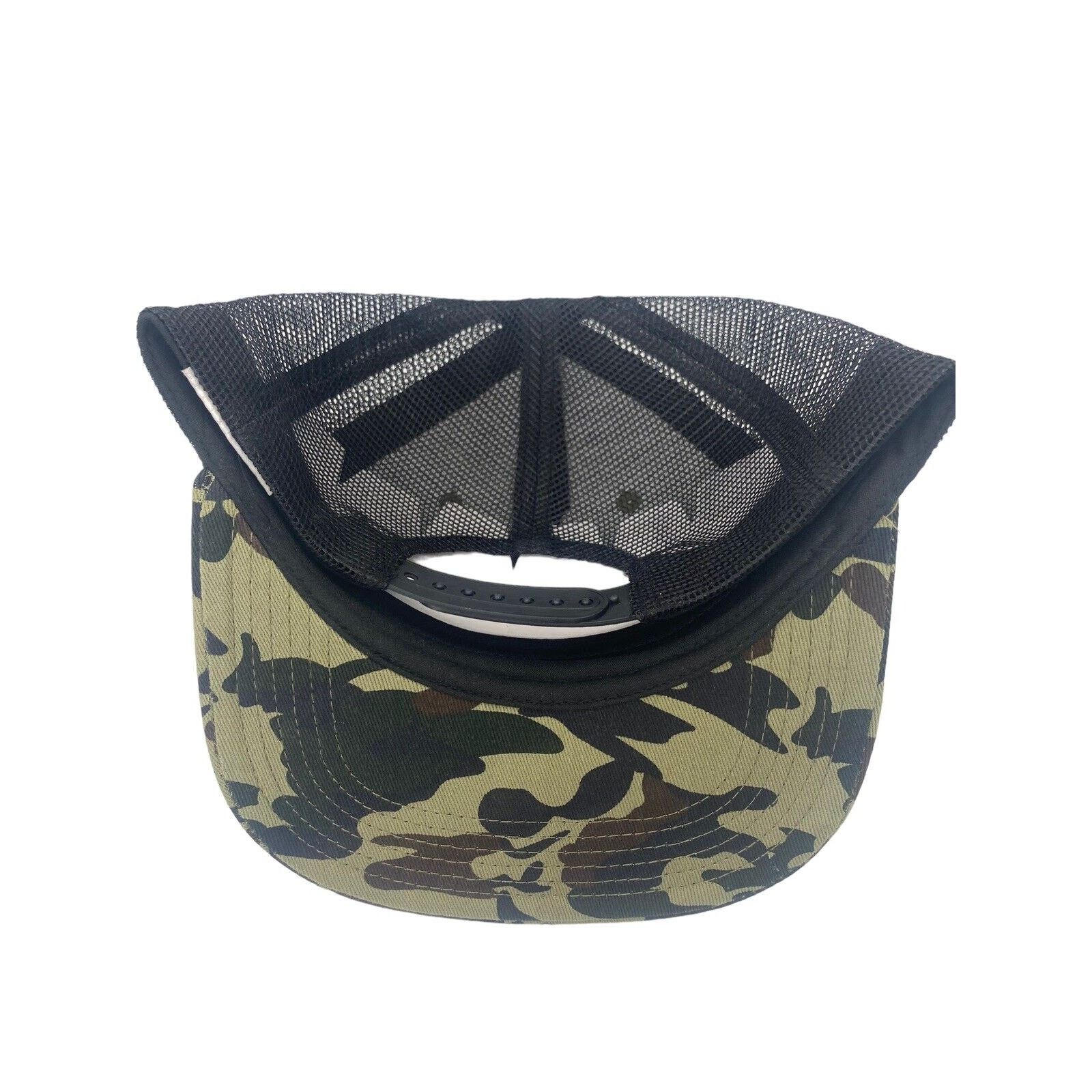 DISCOVERED Disc Golf THROWING DISC MAN CAMO Hat Trucker Cap Snap Back Size ONE SIZE - 3 Thumbnail