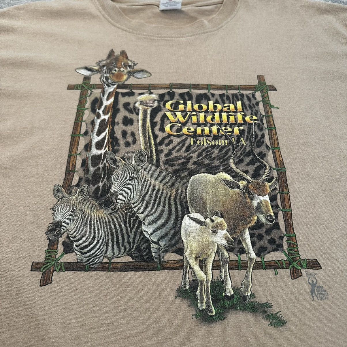 Anvil × Vintage Vintage Nature Global Wildlife Center Safari Animal Shirt Size US XL / EU 56 / 4 - 2 Thumbnail