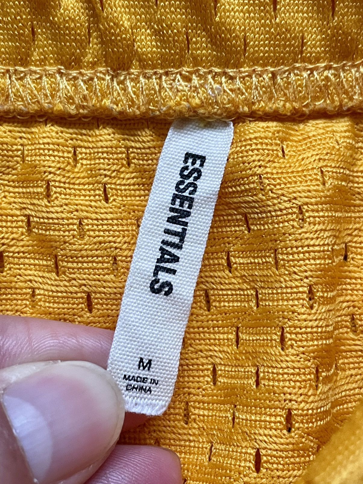 Fear of God FOG Essentials FW18 Mesh Shorts - Taxi Yellow Size US 34 / EU 50 - 5 Thumbnail