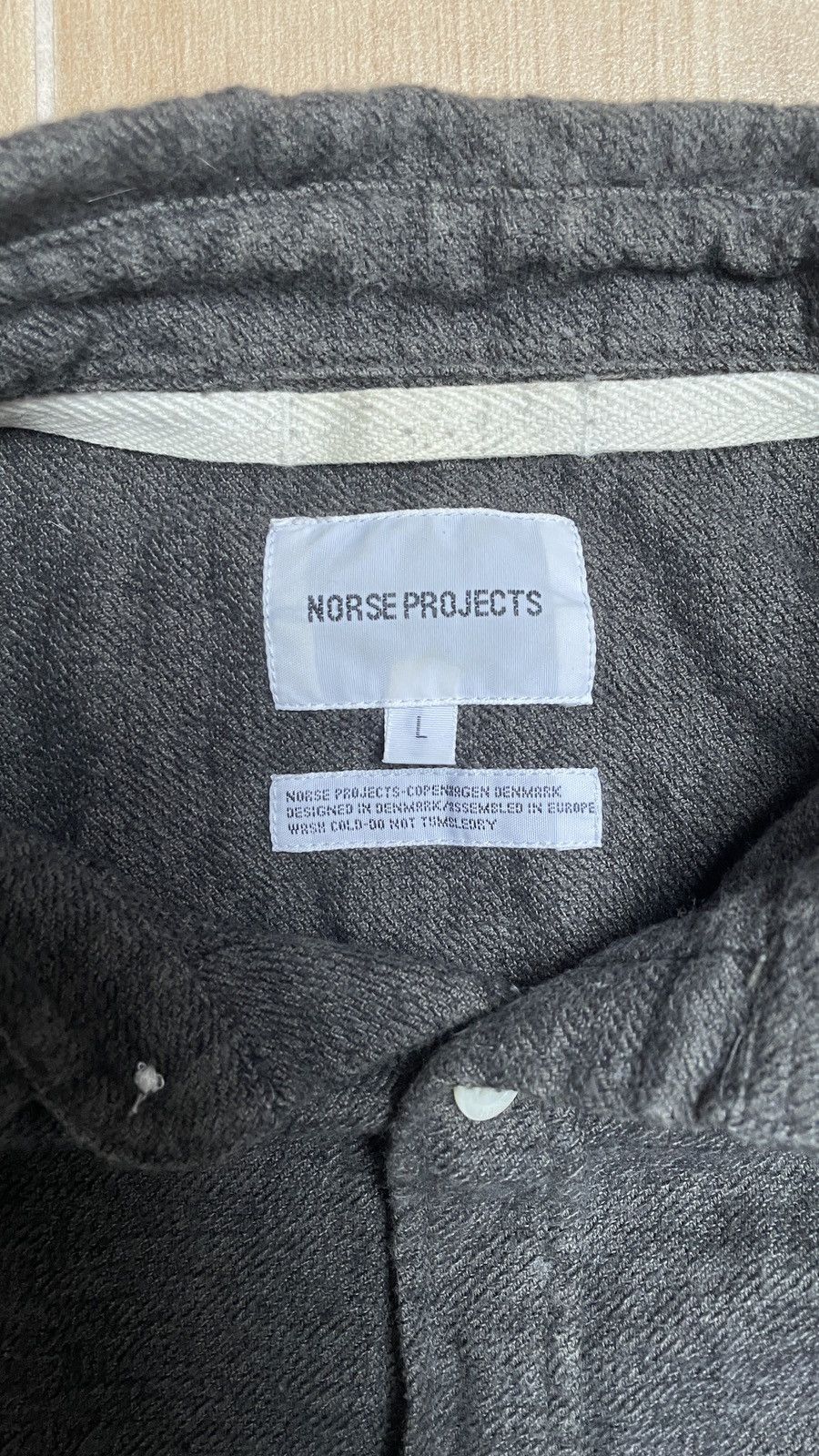 Norse Projects Norse Project Anton Brushed Flannel Checkred ButtonUp Shirt Size US L / EU 52-54 / 3 - 5 Thumbnail