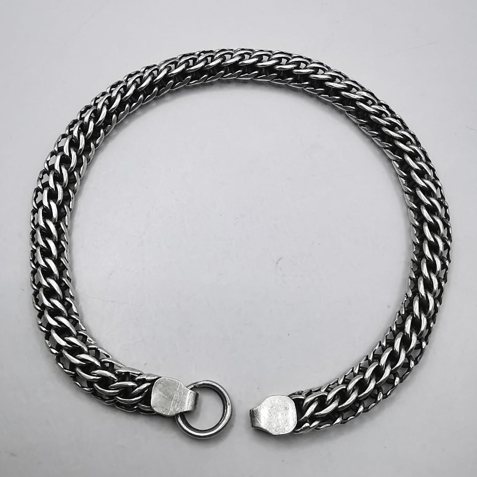 Sterling Silver Vintage Bracelet Jewelry,925 Sterling Silver,Handmade 18,34g Size ONE SIZE - 3 Thumbnail