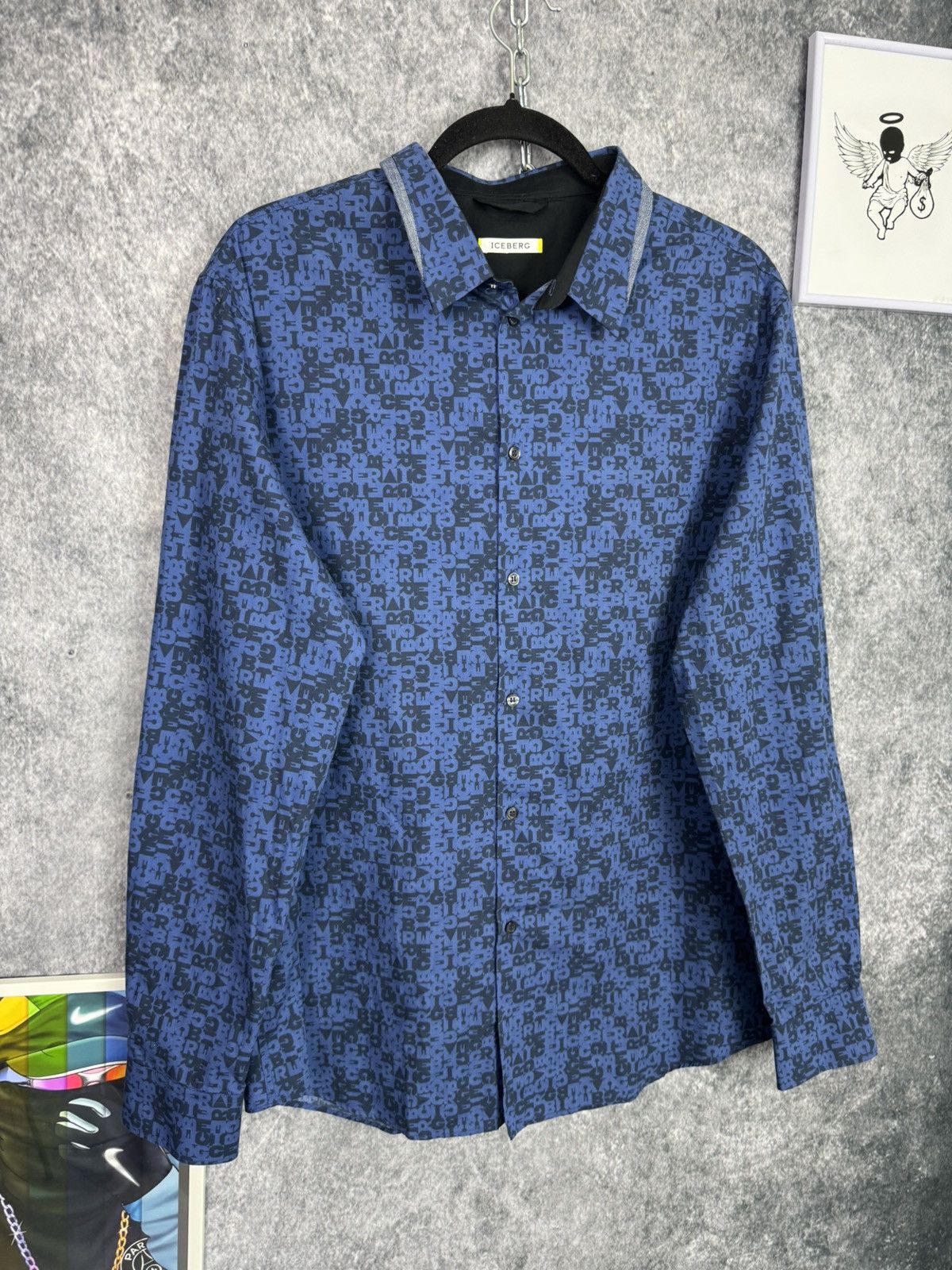 Iceberg Shirt Iceberg men’s size L old money luxury denim multi logo Size US L / EU 52-54 / 3 - 2 Thumbnail