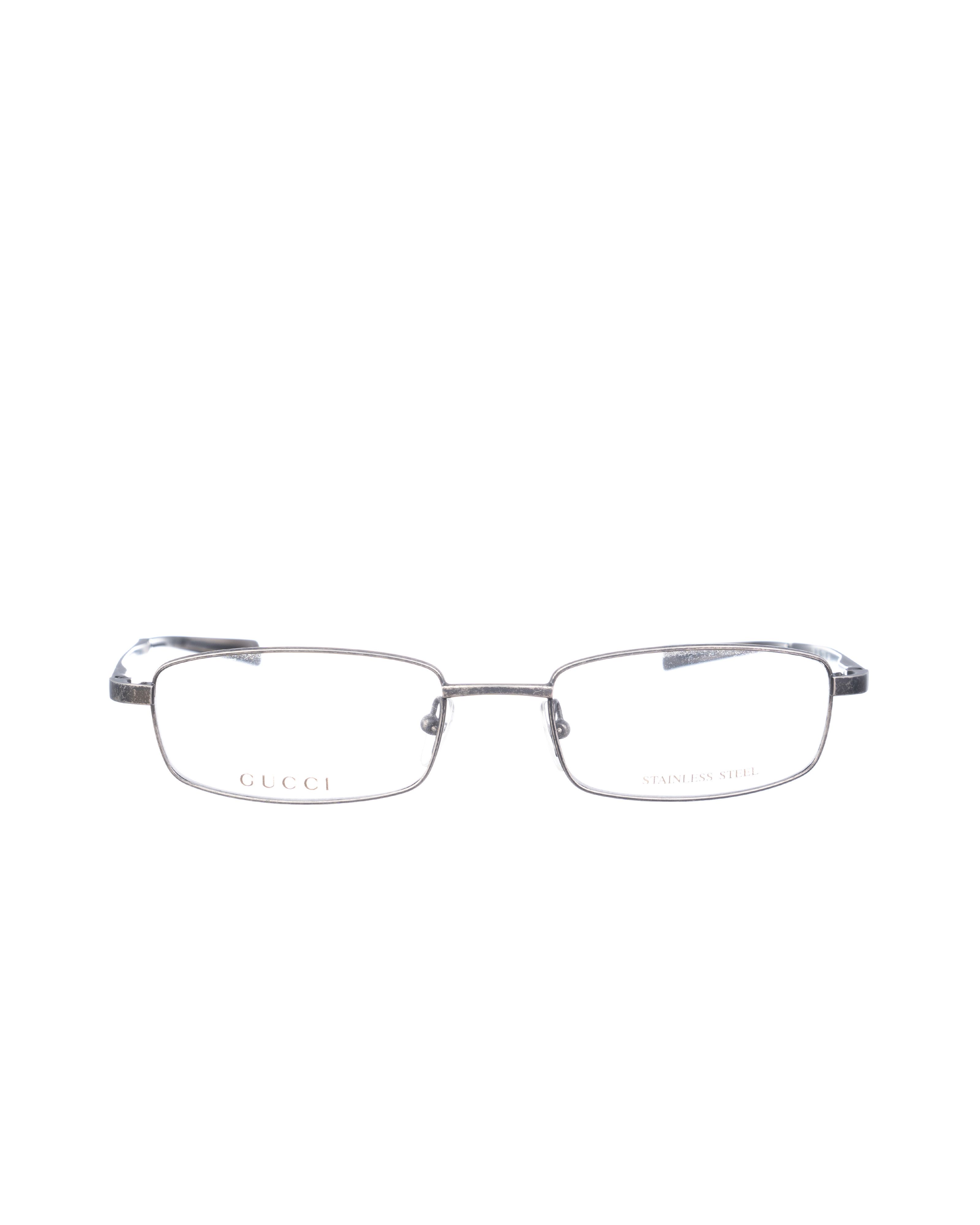 Gucci Gucci 00s Brushed Steel Style Rectangular Glasses Size ONE SIZE - 3 Thumbnail