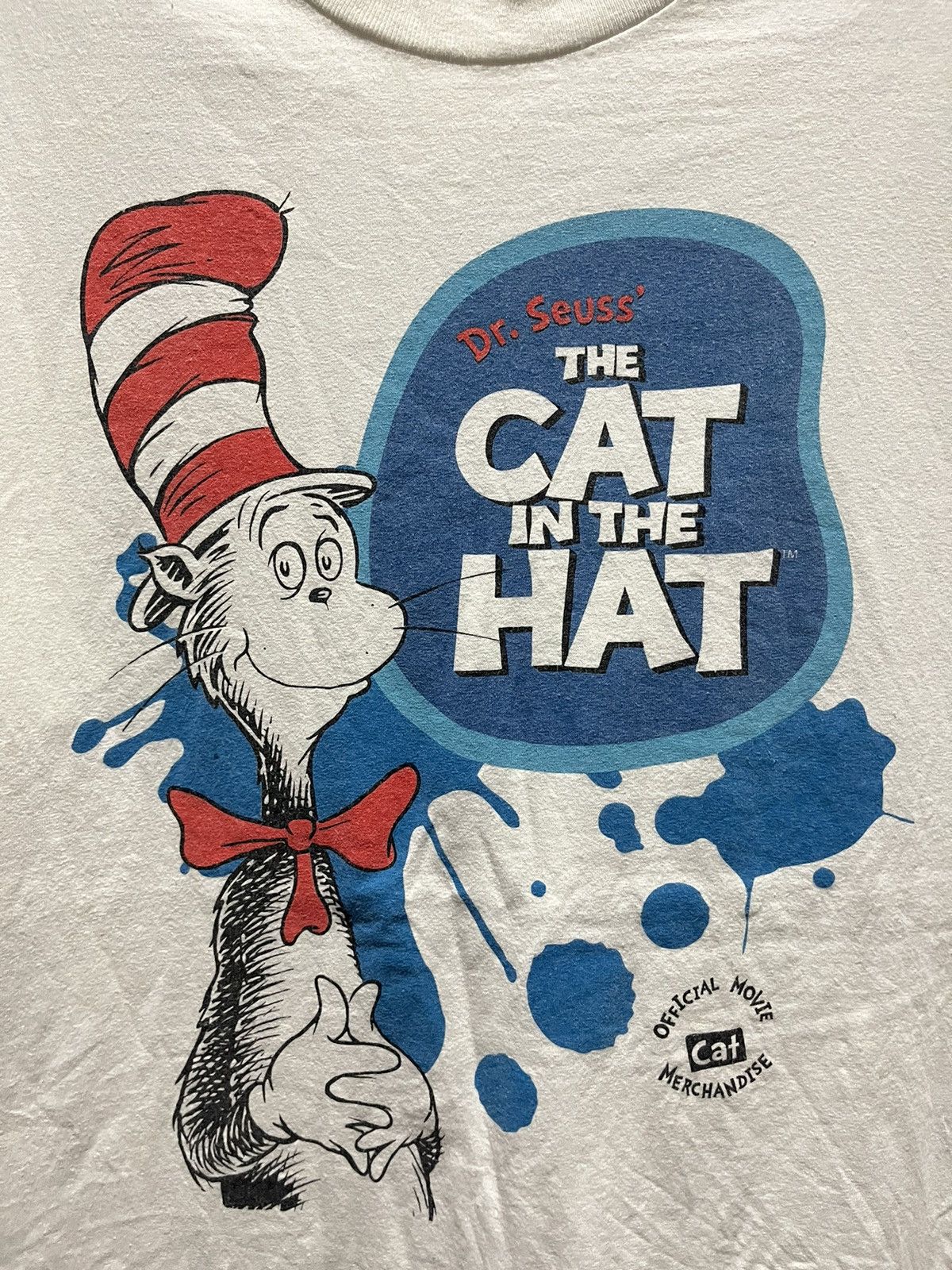Vintage The Cat in The Hat Dr.Seuss Movie Tee 2003s Size US XL / EU 56 / 4 - 2 Thumbnail
