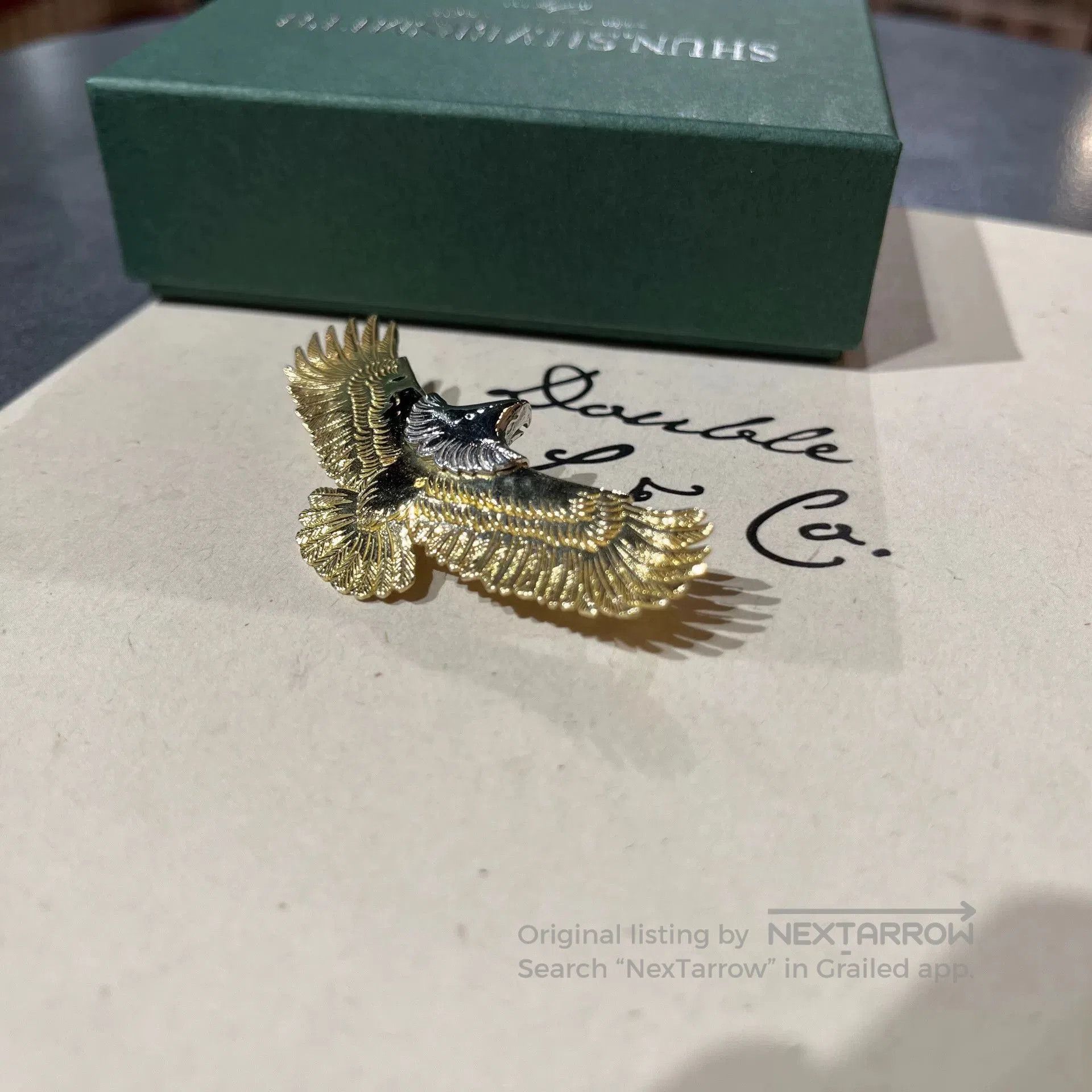 Other Japanese Light Platinum Eagle Pendant Necklace. Size ONE SIZE - 7 Thumbnail