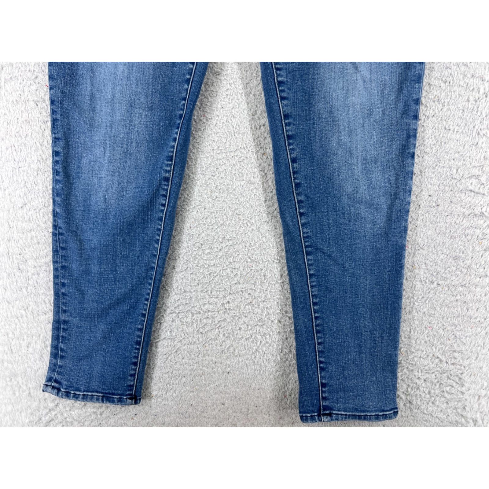 Denime Reba Jeans Womens 16W Blue Denim Skinny Straight Leg Mid Rise 31x28 Casual Size 38" / US 16 / IT 52 - 2 Thumbnail