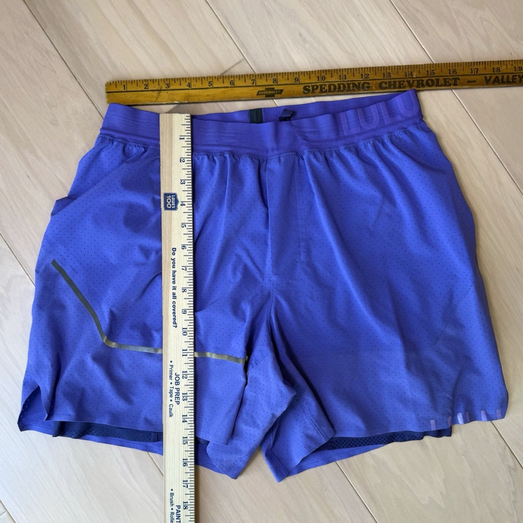 Lululemon Lululemon Surge Shorts Large Purple Lined Athletic Activewear Men Shirt? Size US 33 - 4 Thumbnail