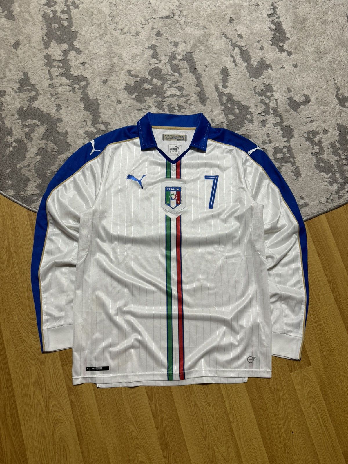 Puma Puma Simone Zaza Italy Long Sleeve Away Jersey 2015/16 Size US L / EU 52-54 / 3 - 1 Thumbnail