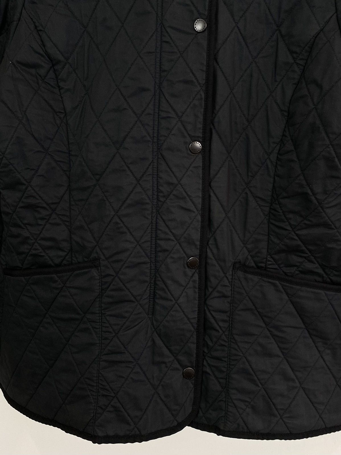 Designer Barbour Soft Duracotton Polarquilt Jacket Padded Size UK12 Size M / US 6-8 / IT 42-44 - 13 Thumbnail