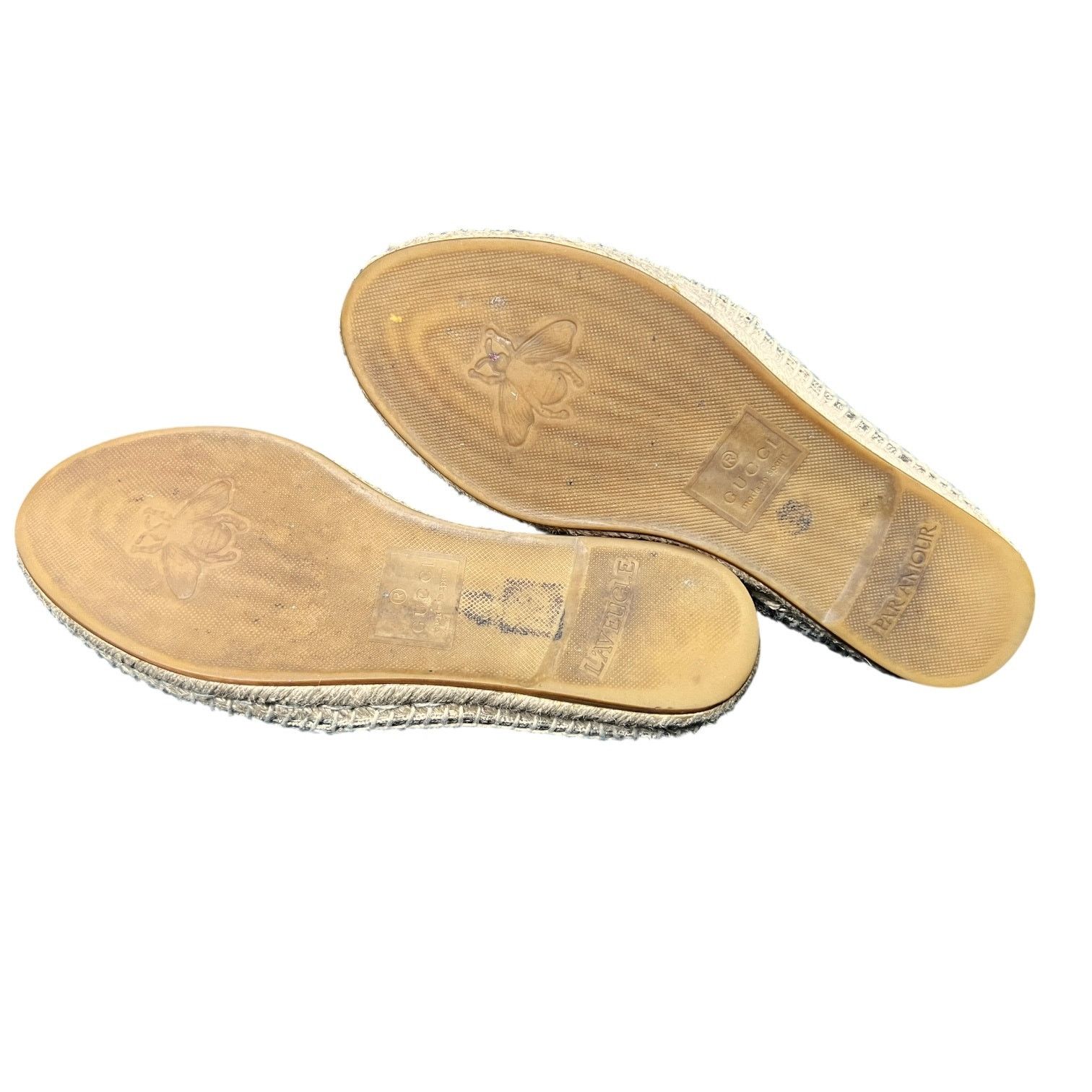Gucci Gucci Supreme Gold Bees Flats Espadrilles EU 37 US W6.5 Size US 6.5 / IT 36.5 - 7 Thumbnail