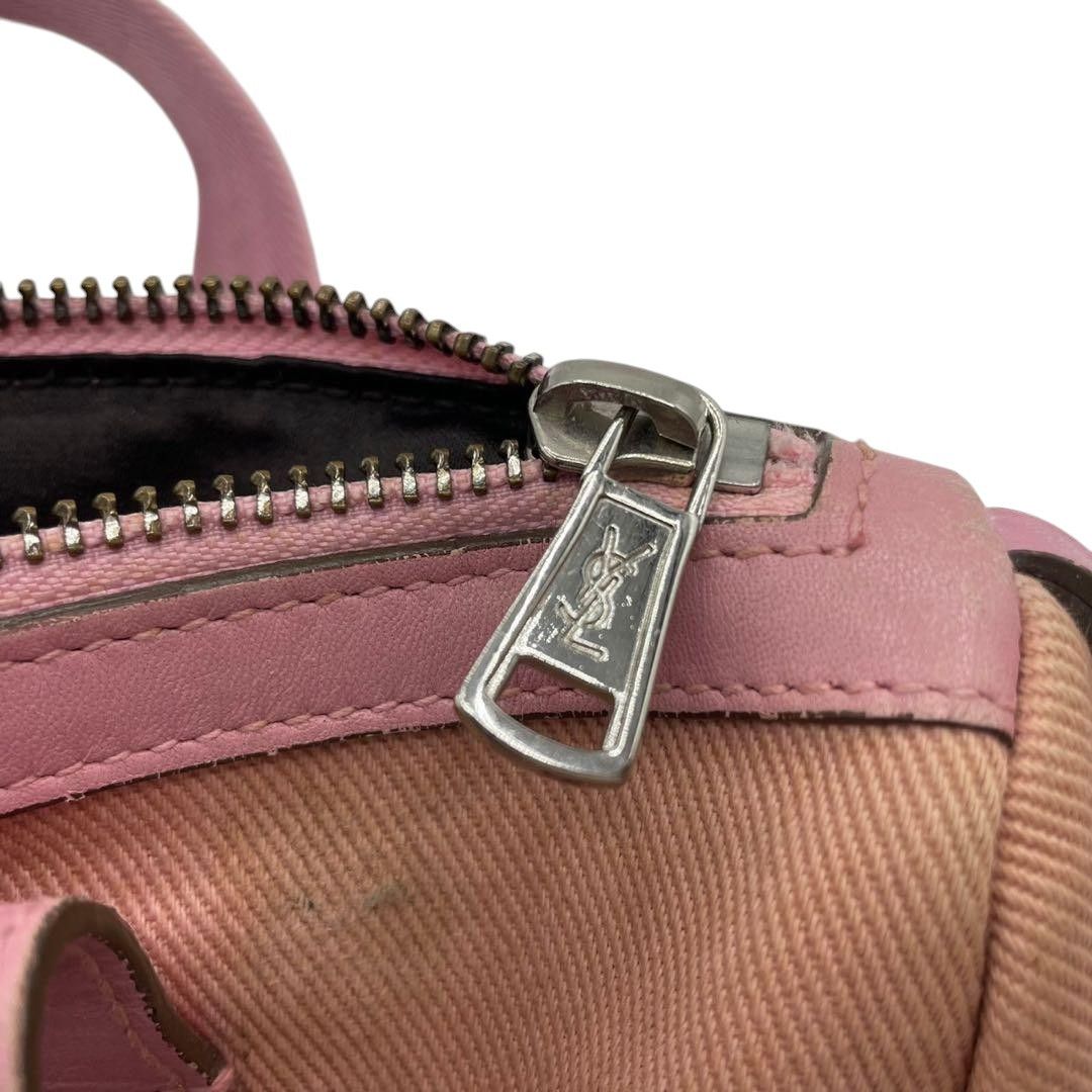 Yves Saint Laurent Yves Saint Laurent - Handbag Mini Boston Pink Leather Size ONE SIZE - 9 Thumbnail