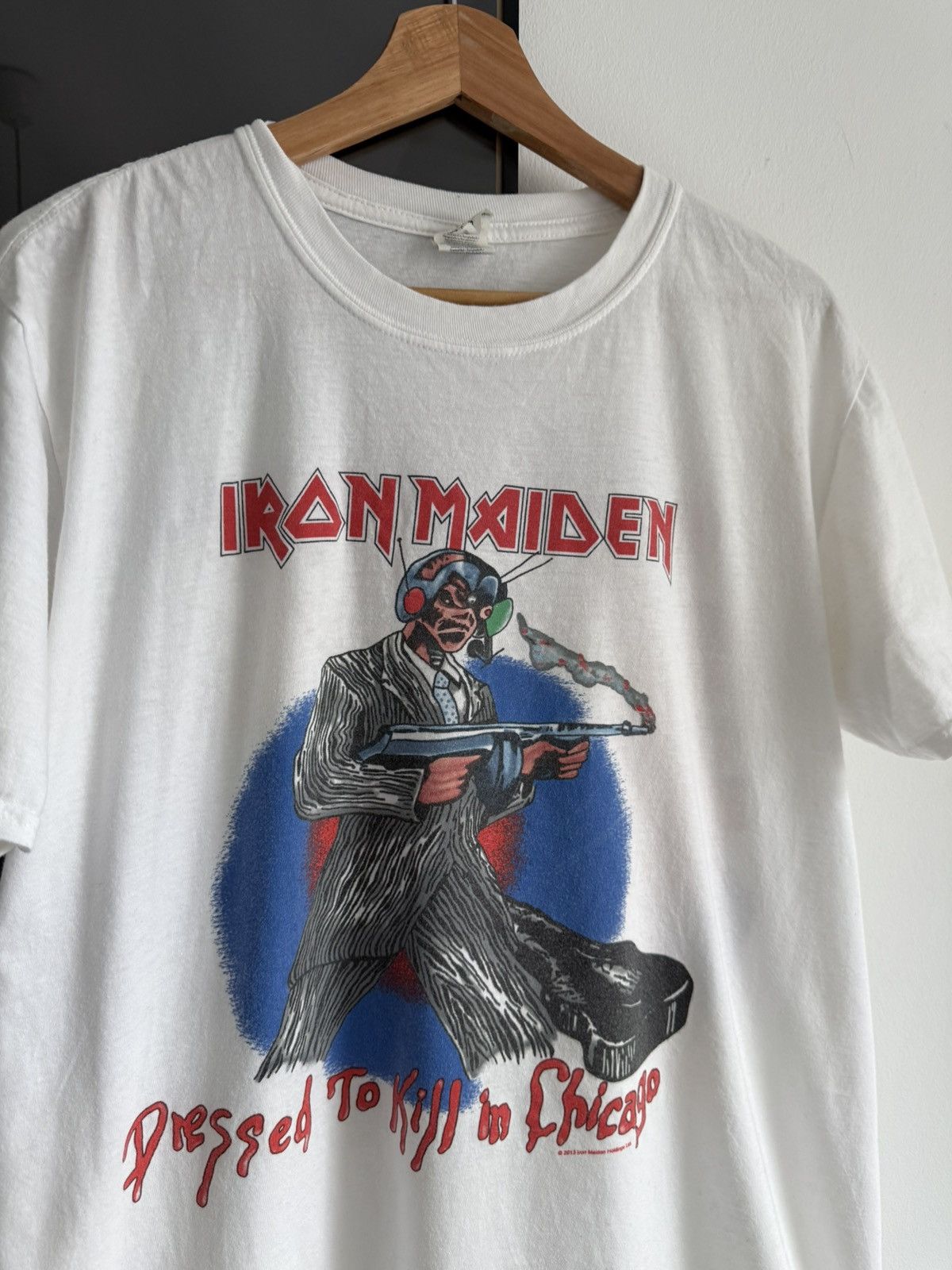 Band Tees Iron Maiden Dressed To Kill In Chicago vintage metal rock Size US L / EU 52-54 / 3 - 3 Thumbnail