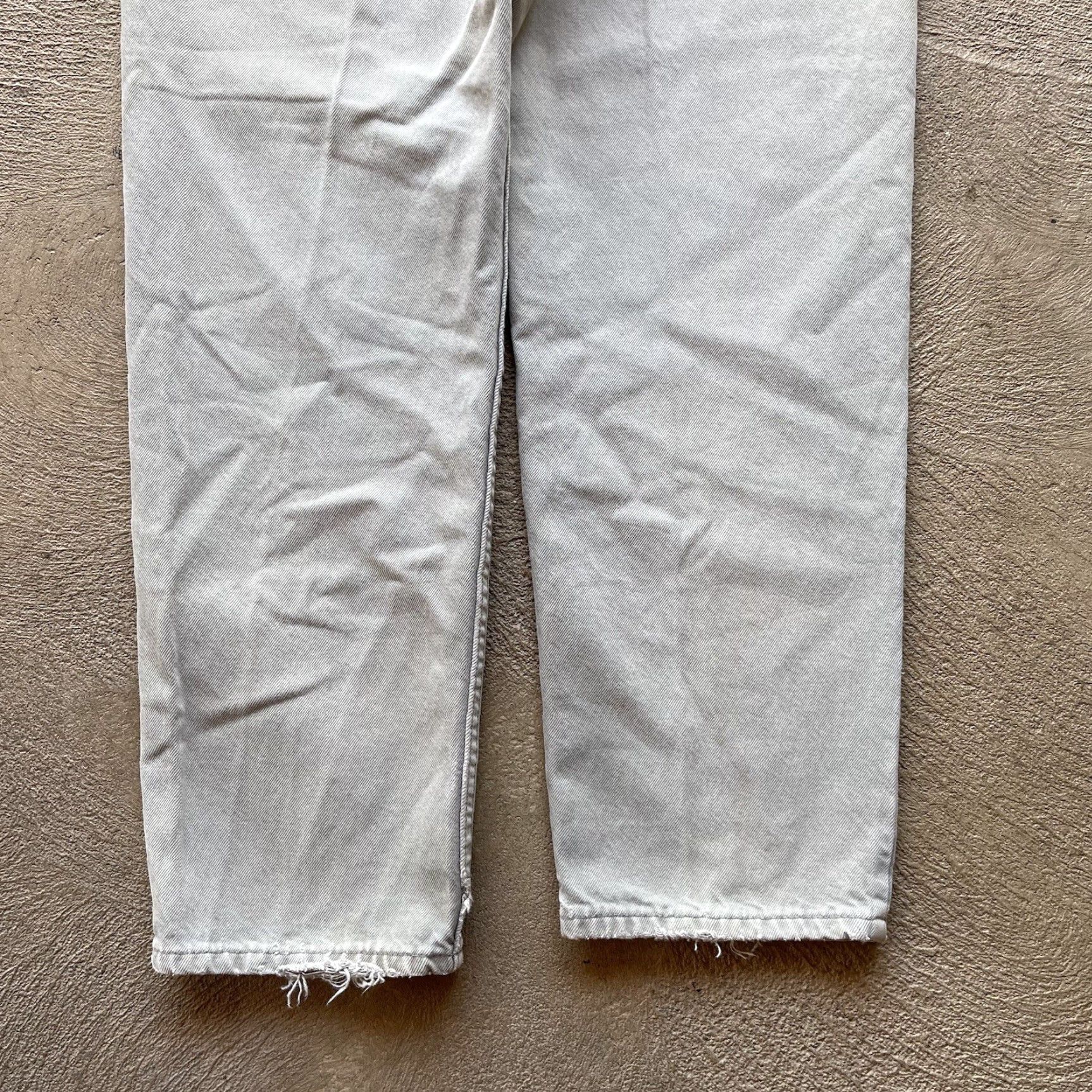 Levi's VINTAGE Levi's 550 Jeans Mens 32x32 Beige Wide-Leg Relaxed Fit Denim Pants 90s Y2K Size US 32 / EU 48 - 6 Thumbnail
