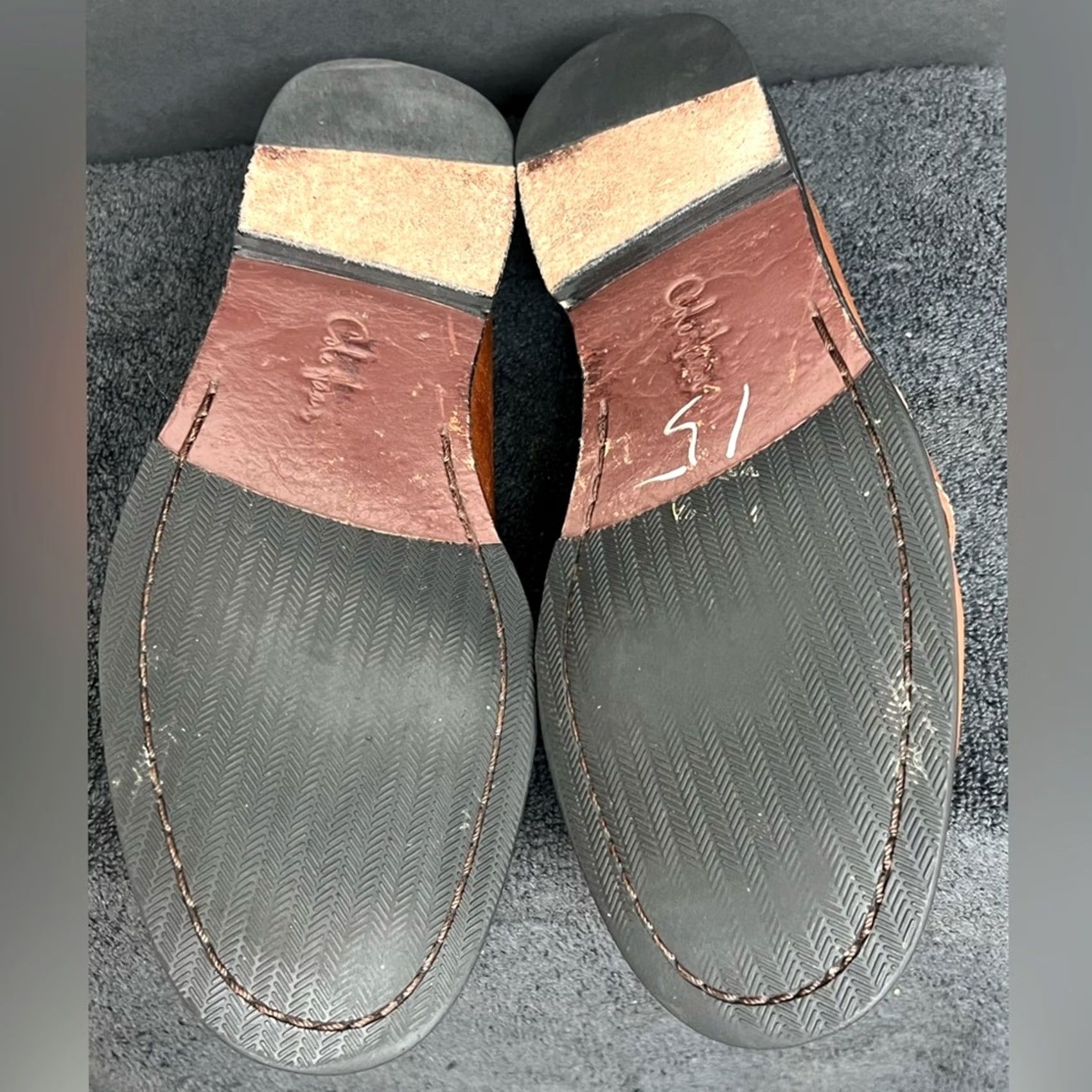 Cole Haan Cole Haan Moc Toe Loafer Full Strap Penny Mens 10N Saddle Tan Leather VGUC Size US 10 / EU 43 - 8 Thumbnail