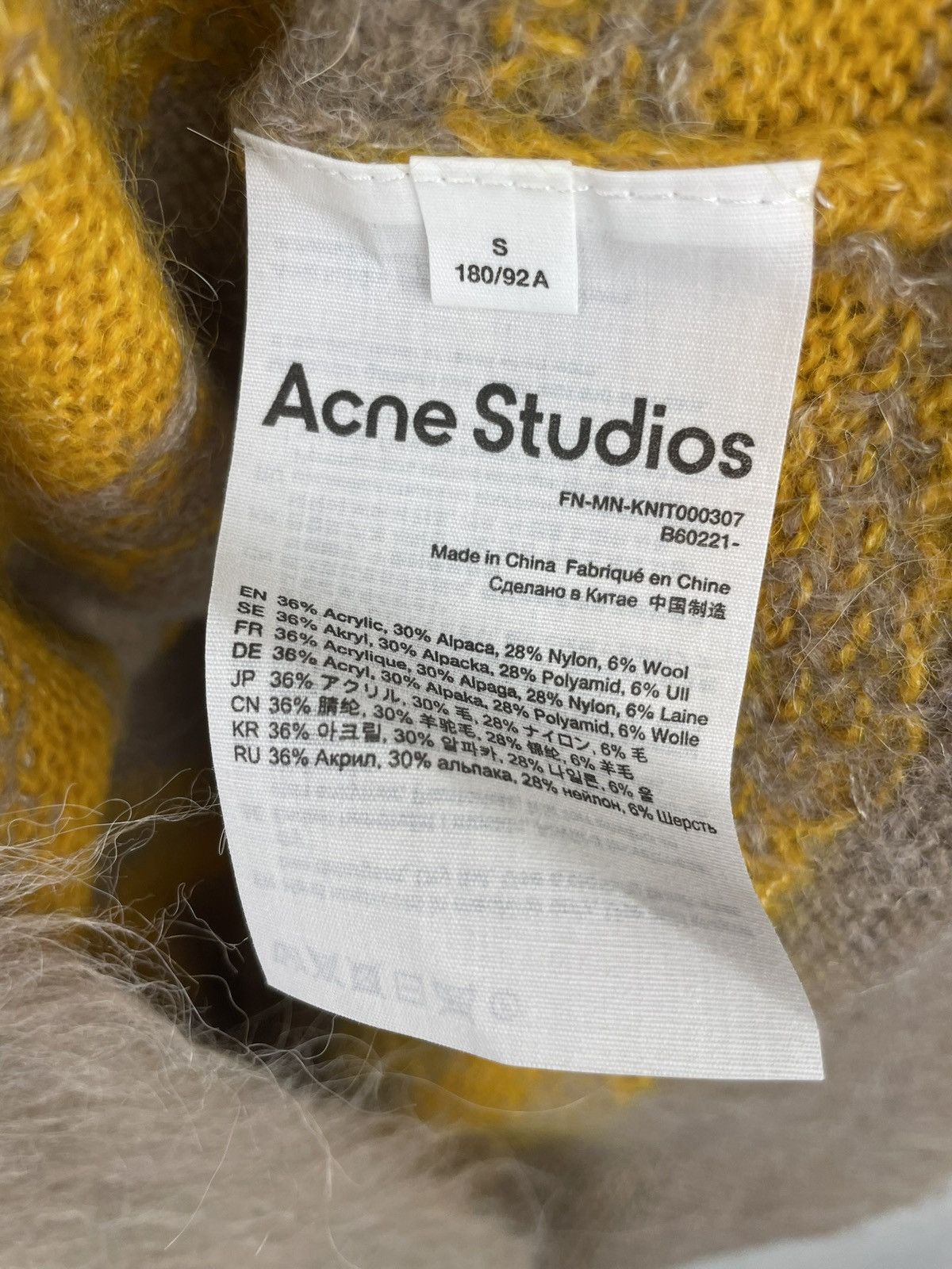 Acne Studios New 🔥 Acne Studios Kristoffer mohair zigzag sweater knit Size US L / EU 52-54 / 3 - 3 Thumbnail