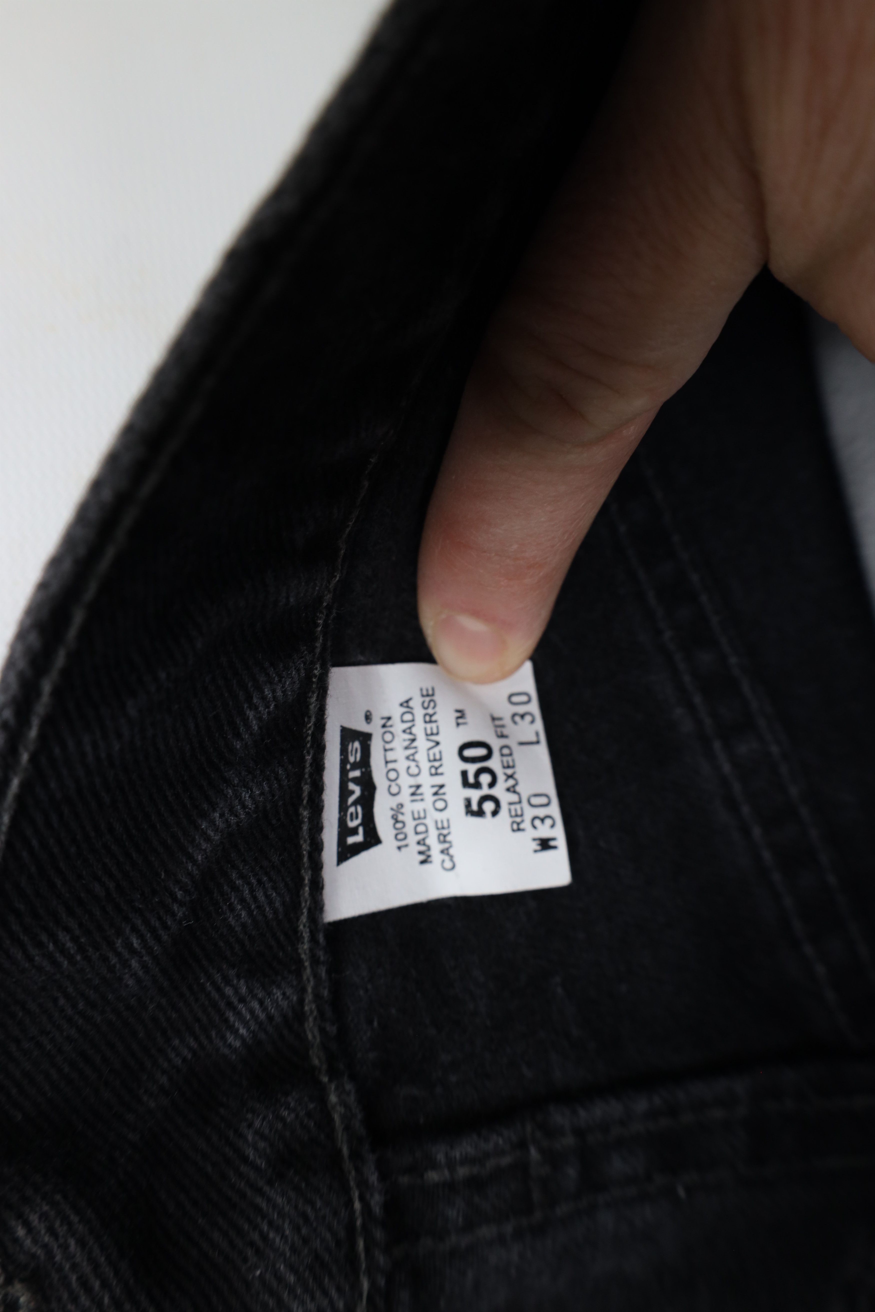 Levi's × Vintage Vintage Y2K 2000 Levis 550 Fit Denim Jeans Black Cotton Size US 29 - 8 Thumbnail