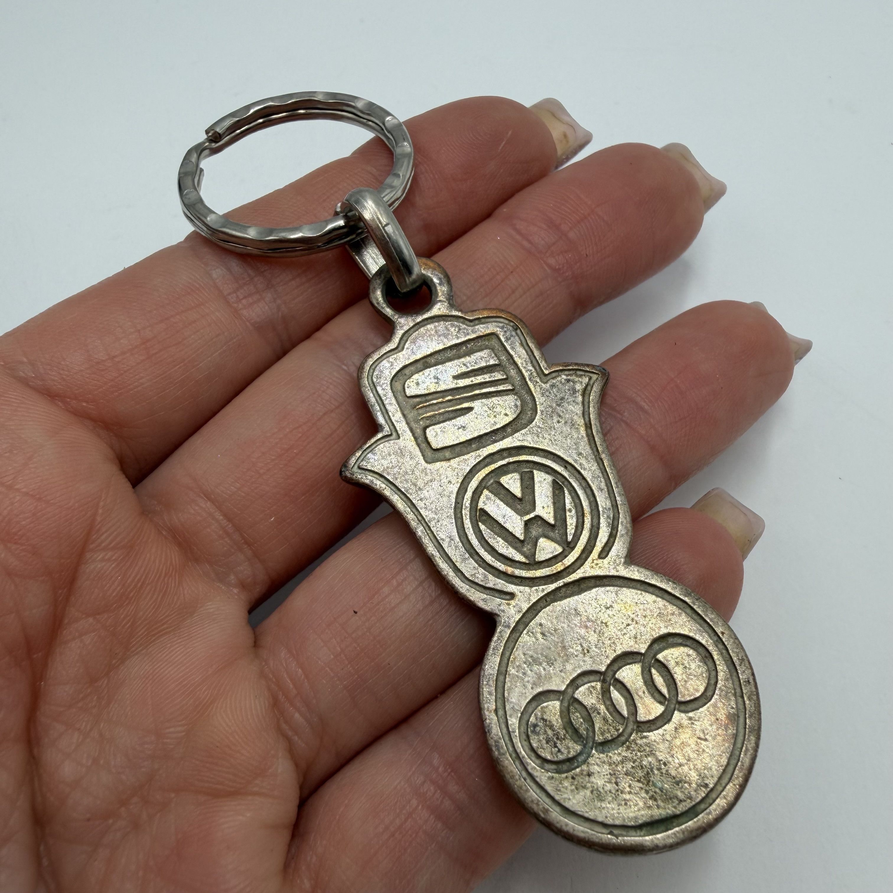 Vintage Vintage Lot of 3 Judaica Keychains Israel Tehillim Hamsa Size ONE SIZE - 5 Thumbnail