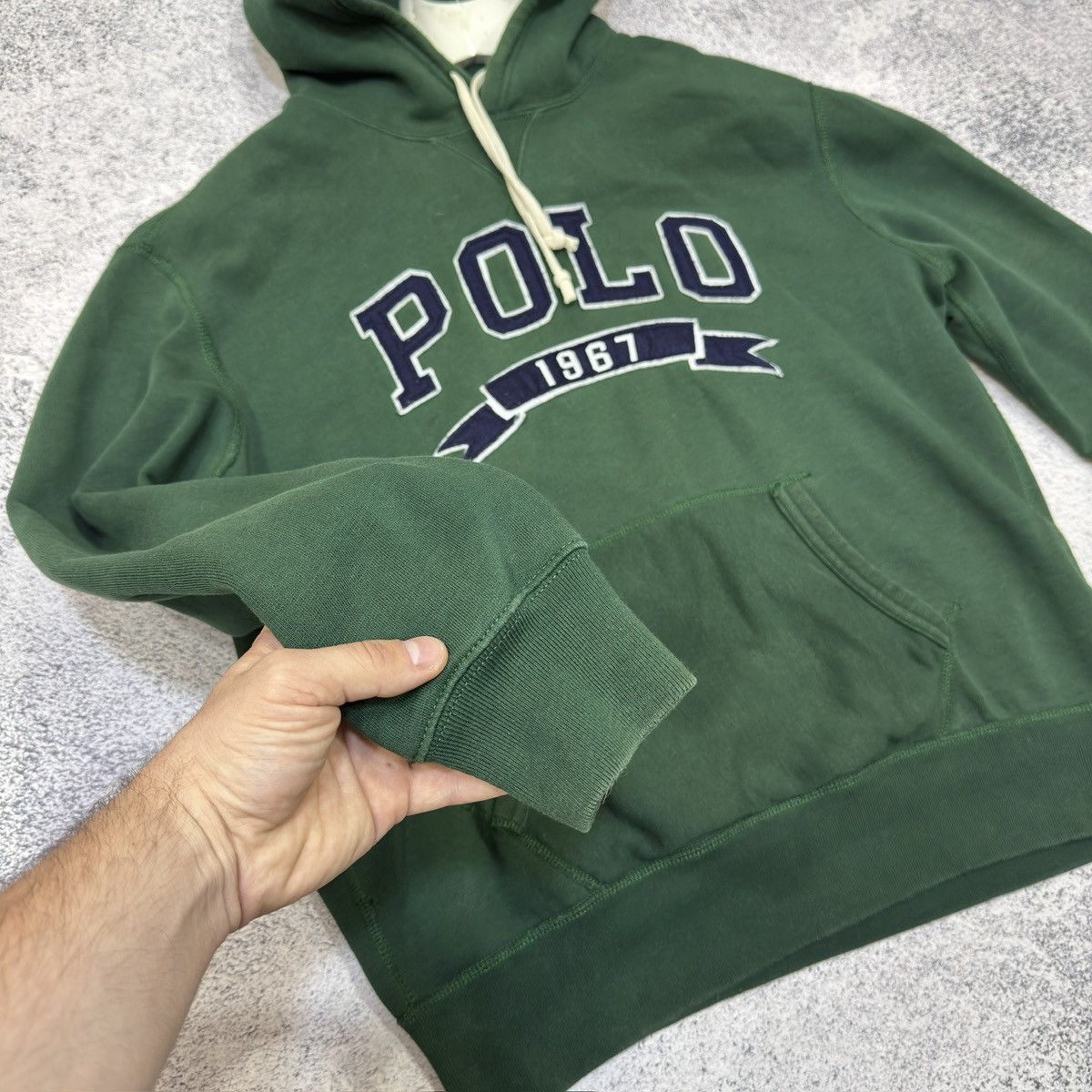 Polo Ralph Lauren Polo Ralph Lauren Green Cotton-Blend-Fleece Hoodie L size Size US L / EU 52-54 / 3 - 3 Thumbnail