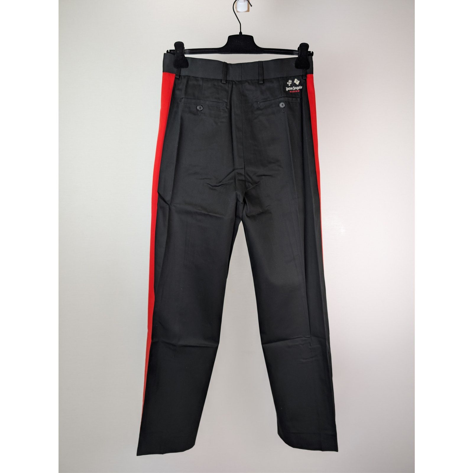 Palm Angels o1rshd1 Racing Chino Pants in Black / Red Size US 32 / EU 48 - 11 Thumbnail