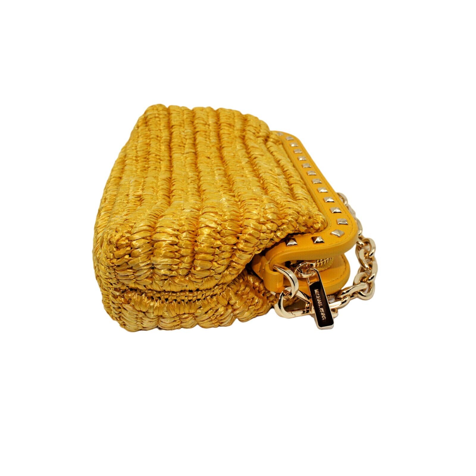 Michael Kors MICHAEL KORS Livia Small Cloud Butter Woven Leather Bag $448 Size ONE SIZE - 5 Thumbnail