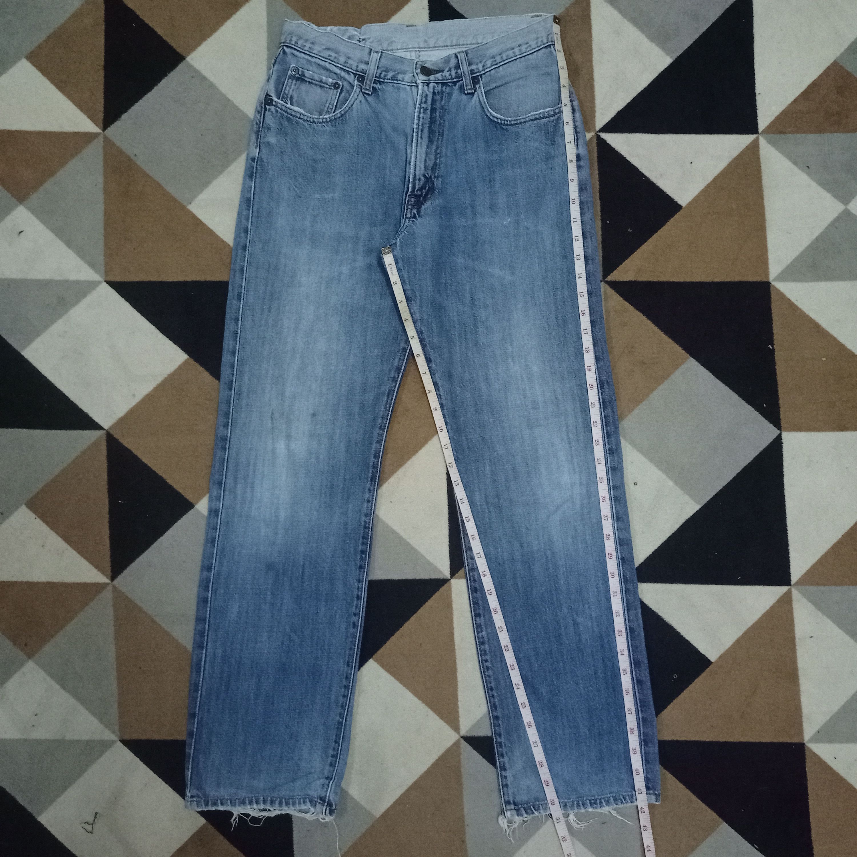 Japanese Brand Vintage Japanese Brand Blue Wash Loose Style Jeans Size US 29 - 10 Thumbnail