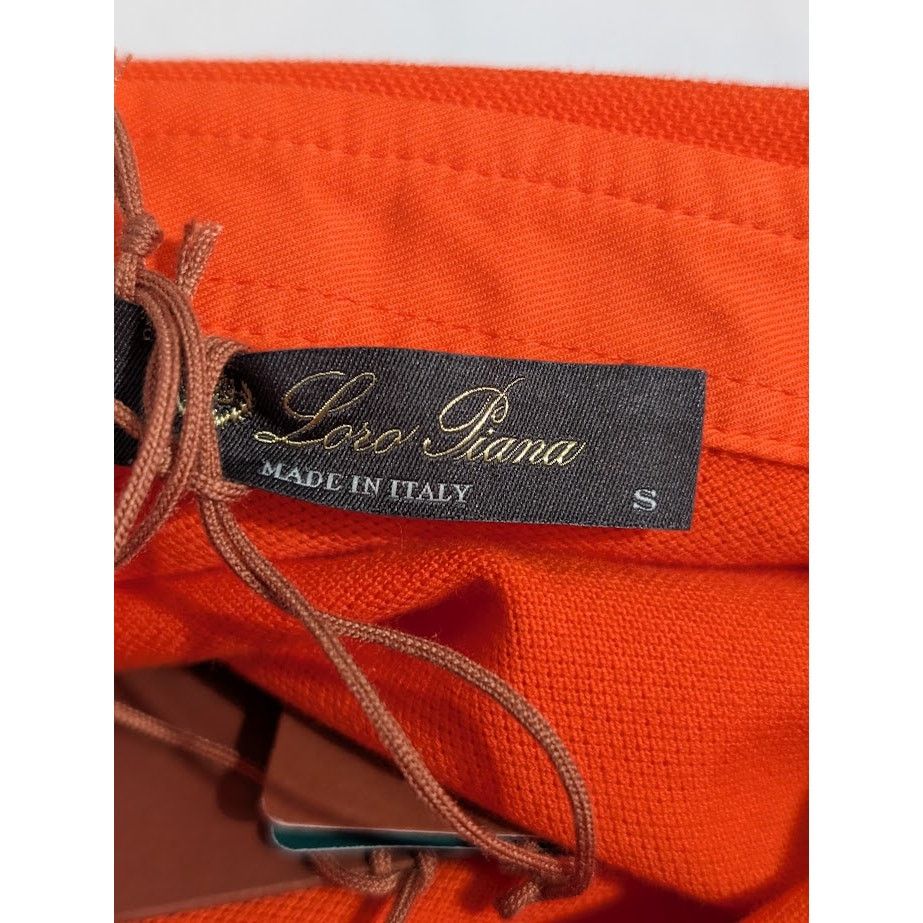 Loro Piana o1rshd1 MM Pique Dyed Polo Shirt in Orange Size US S / EU 44-46 / 1 - 15 Thumbnail