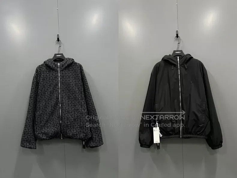 Givenchy Givenchy Black Full-Print Geometric Double-Sided Jacket XL Size US XL / EU 56 / 4 - 7 Thumbnail