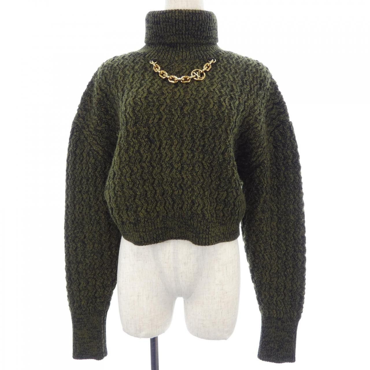 Louis Vuitton Louis Vuitton Louis Vuitton Rib Knit Cropped Turtleneck Cashmere Blend Knit Textile Tops FPKL23AMK DUTY FREE for USA Size ONE SIZE - 1 Thumbnail