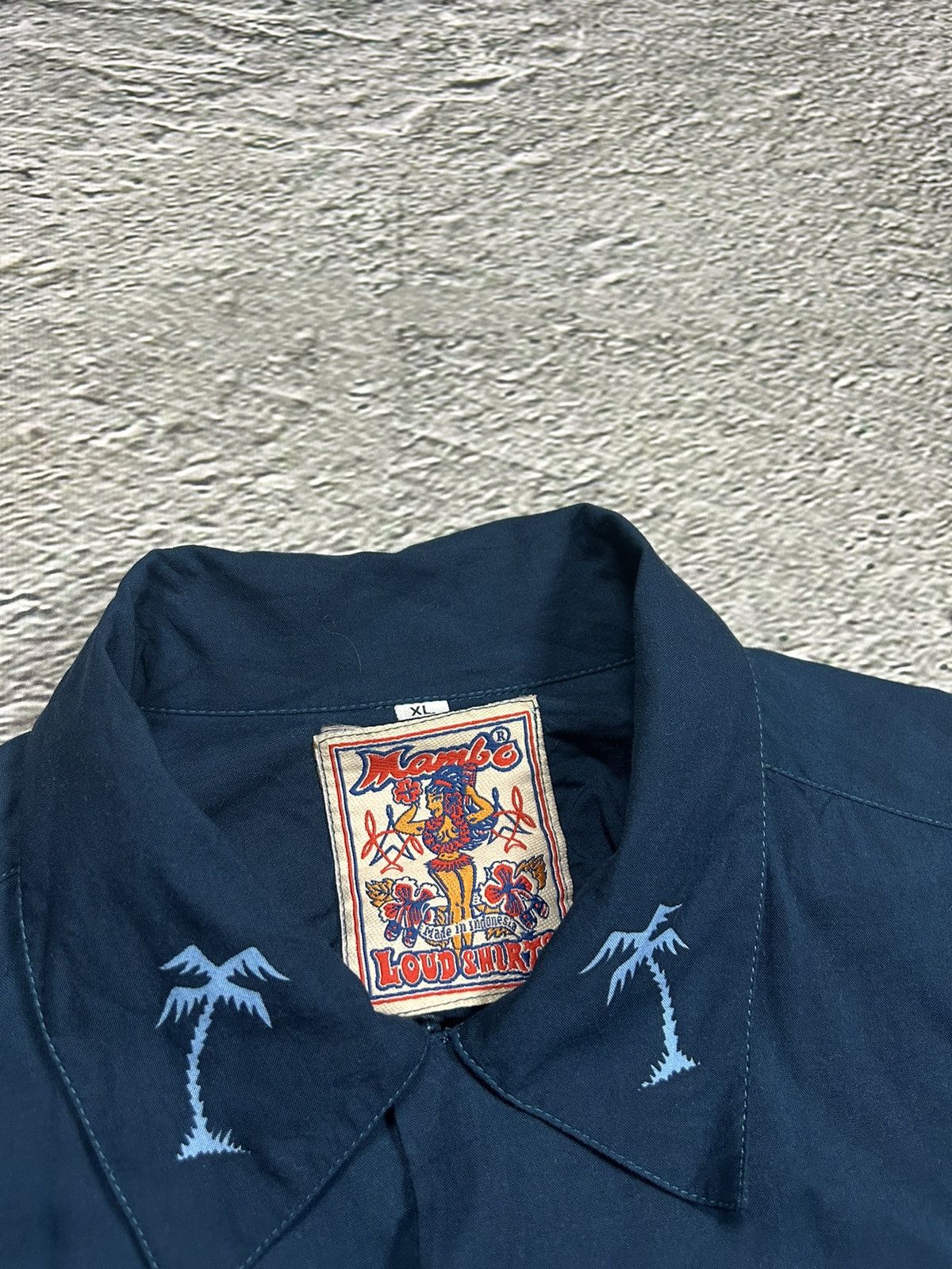Mambo × Vintage Rare Vintage Mambo Loud Hawaiian Shirt navy blue Size US XL / EU 56 / 4 - 3 Thumbnail