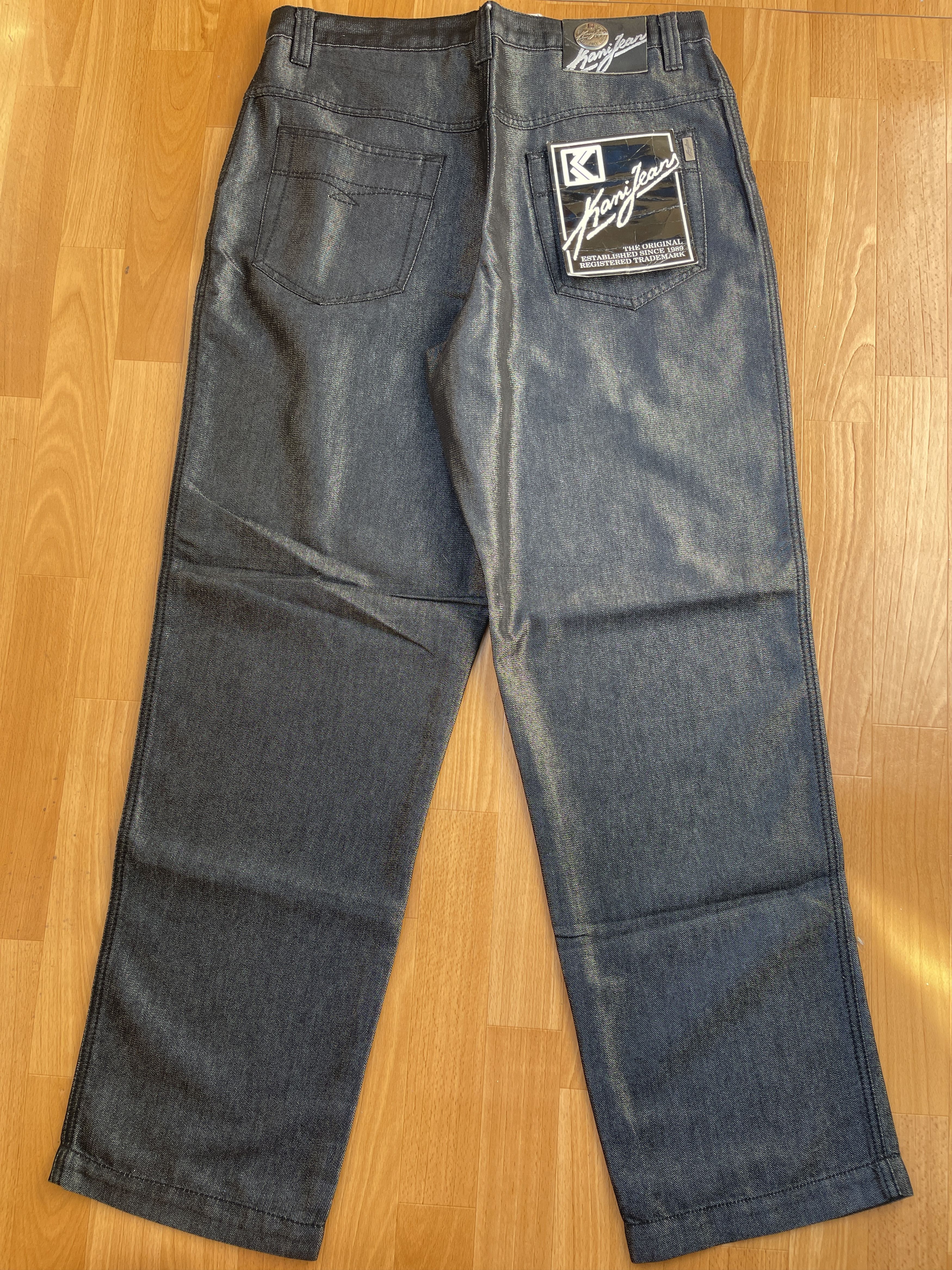 Karl Kani KARL KANI jeans shiny vintage baggy jeans silver metallic 34 Size US 34 / EU 50 - 1 Thumbnail