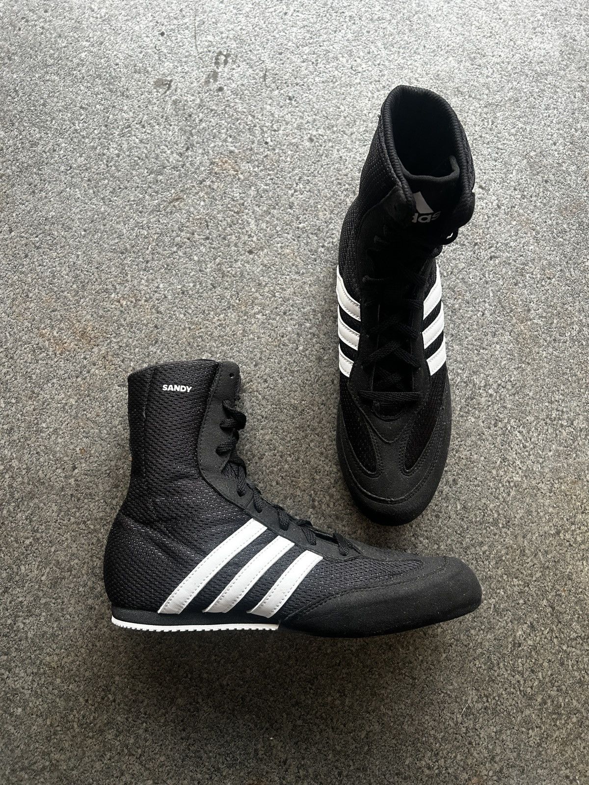 Adidas × Vintage Vintage Adidas High Top Sneakers Boxing Wrestling Size US 7 / IT 37 - 2 Thumbnail