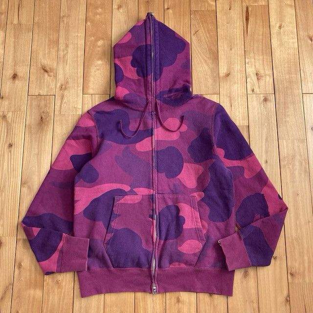 Bape BAPE Giant Purple Camo Full Zip Hoodie a bathing ape NIGO Size US M / EU 48-50 / 2 - 1 Thumbnail