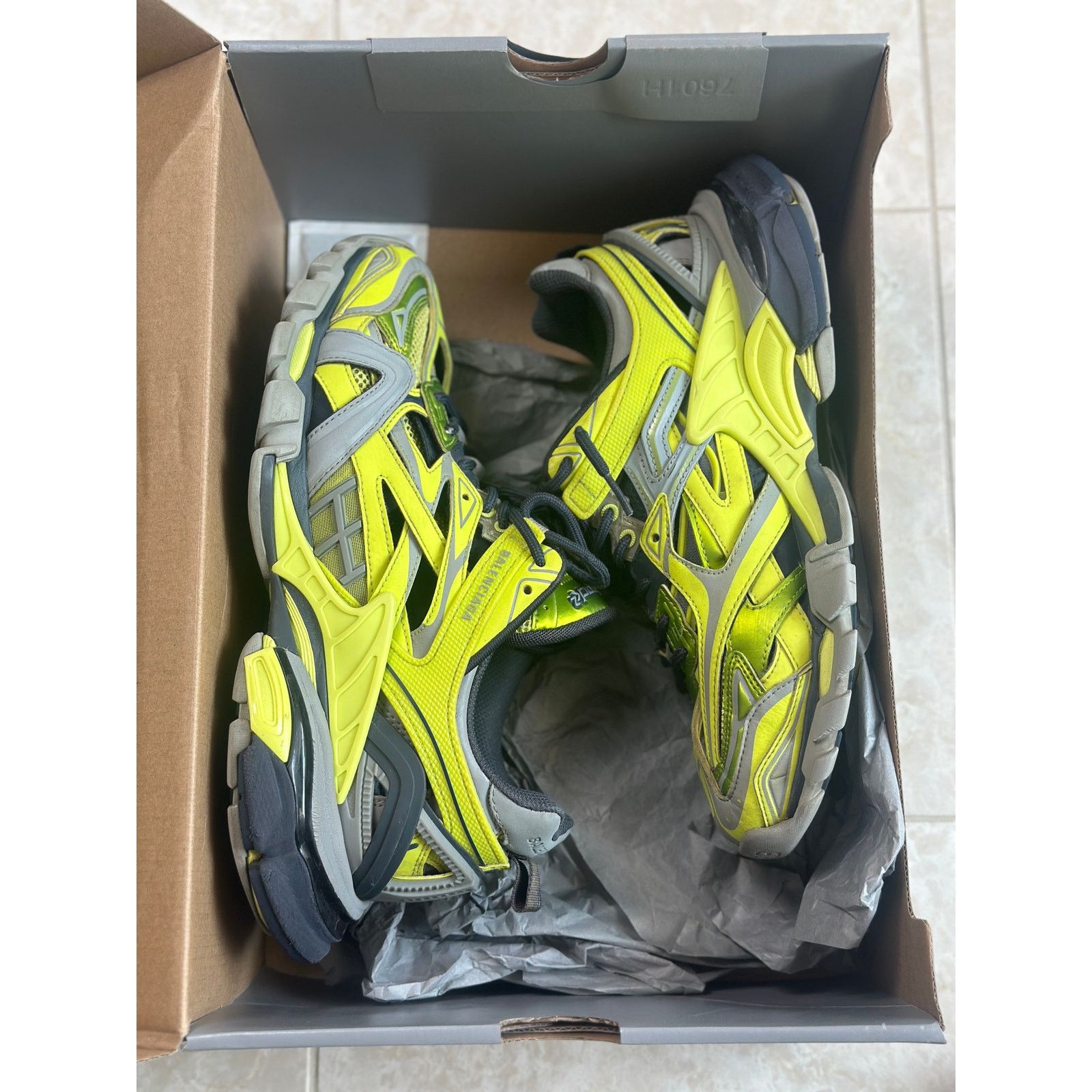 Balenciaga Size 9 - Balenciaga Track 2.0 “Yellow Grey” Sneakers OG ALL Size US 9 / EU 42 - 1 Thumbnail