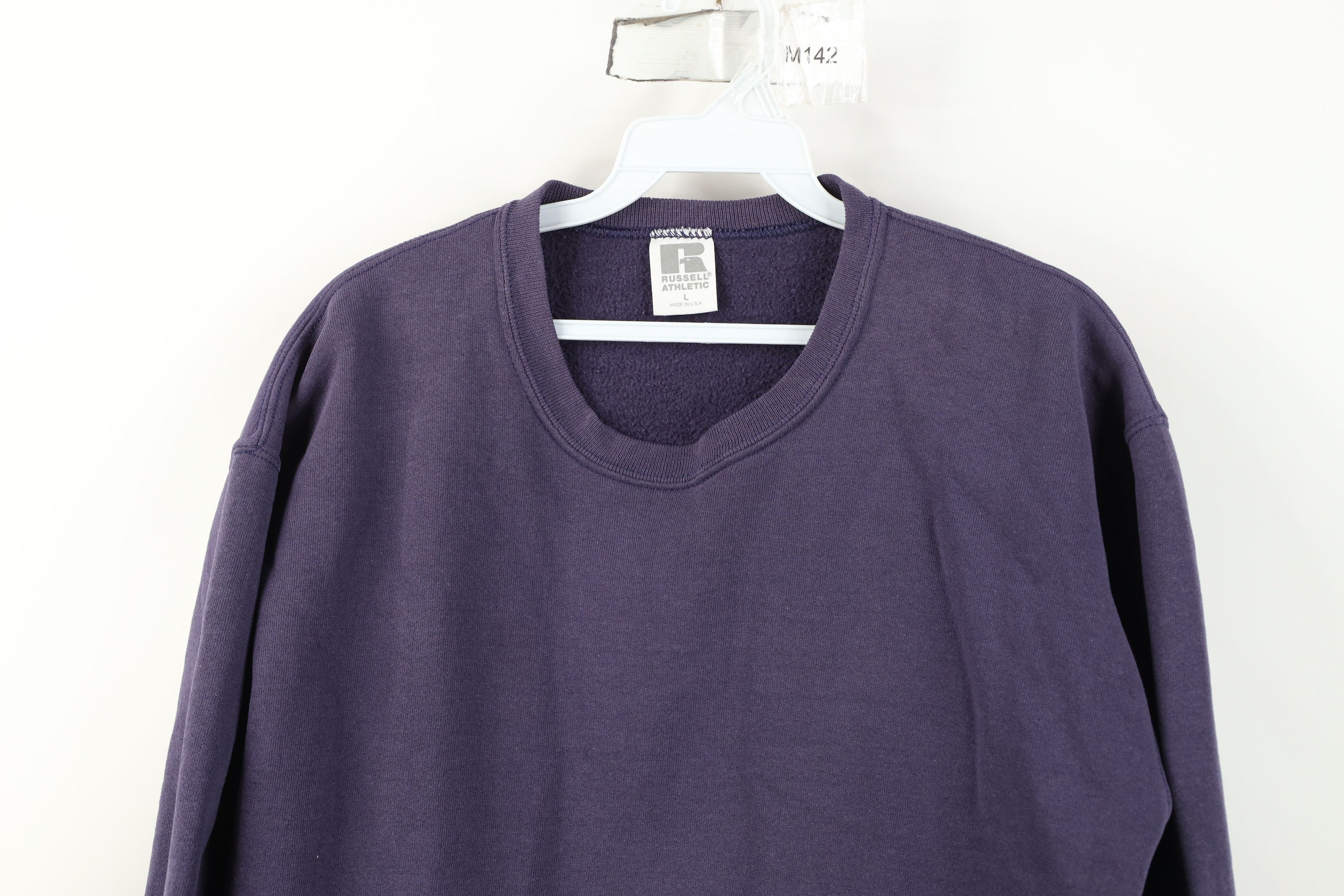 Russell Athletic Vintage 90s Russell Athletic Crewneck Sweatshirt Purple USA Size L / US 10 / IT 46 - 2 Thumbnail