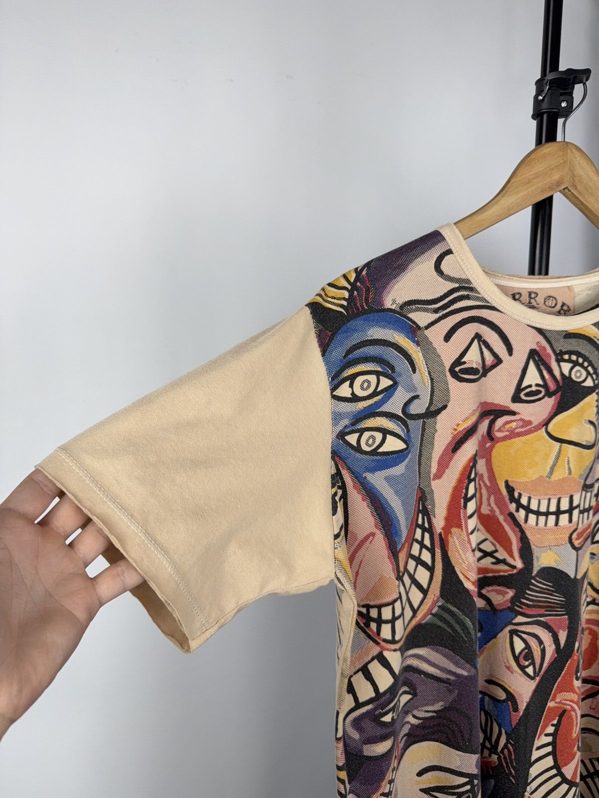 Vintage Mirror Graphic T-Shirt All Over Print Picasso-Inspired Art Size US L / EU 52-54 / 3 - 3 Thumbnail