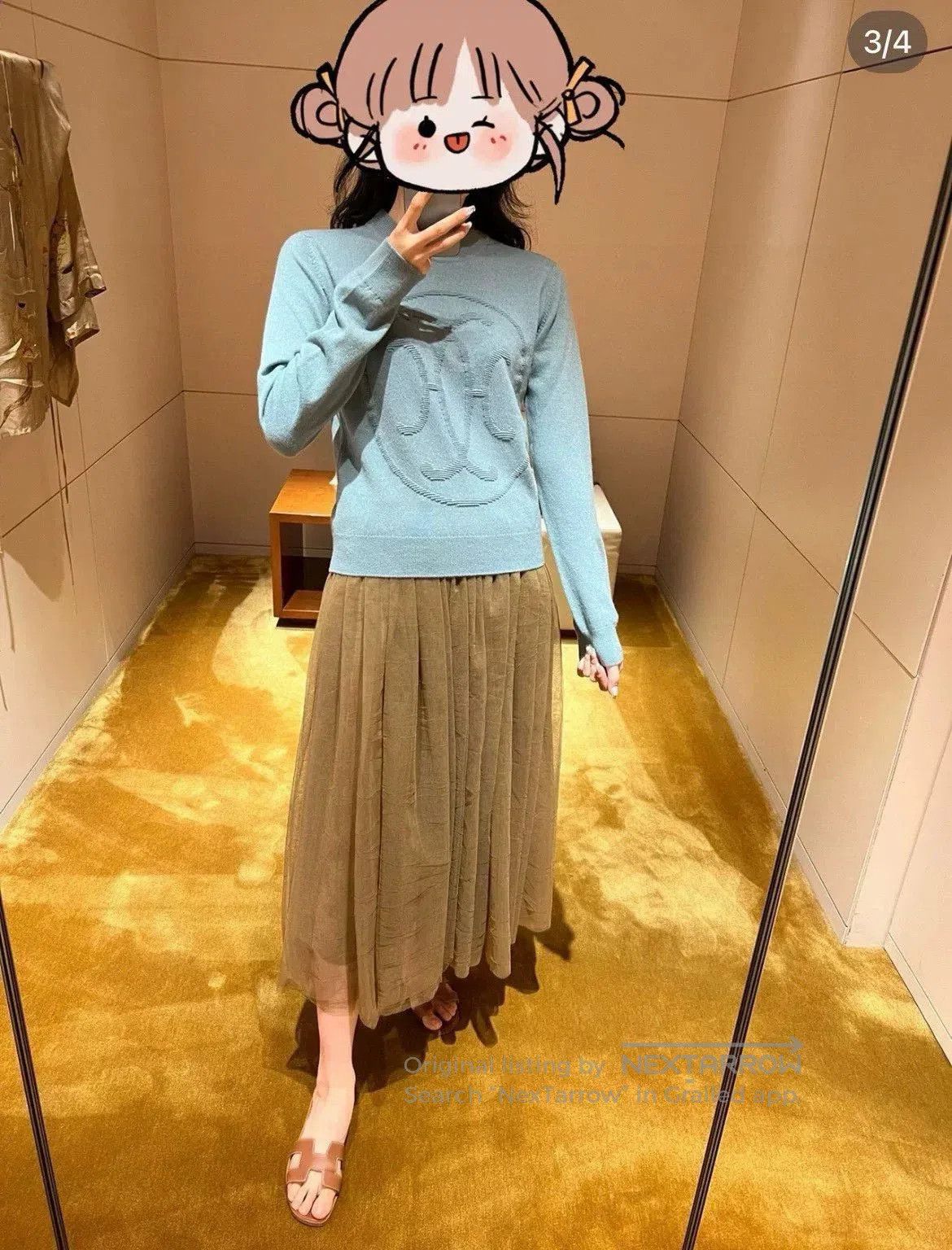 Hermes Hermes Blue Knit Sweater Size 38. Size US S / EU 44-46 / 1 - 8 Thumbnail