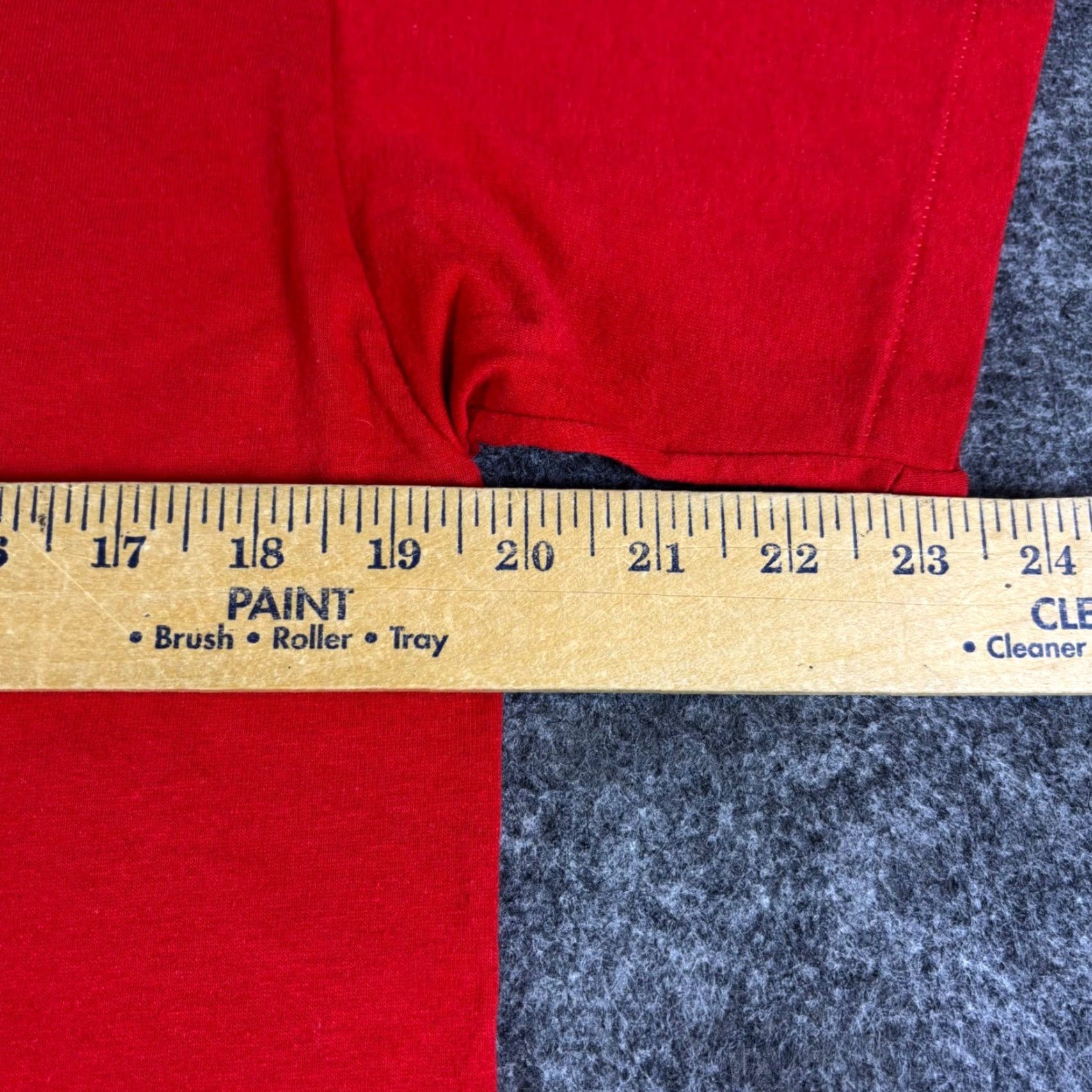 Vintage VINTAGE Stedman Red Euphoria T Shirt Mens L 80s USA Graphic Crew Neck Short Sleeve Cotton Polyester Blend Preshrunk Logo Size US L / EU 52-54 / 3 - 4 Thumbnail
