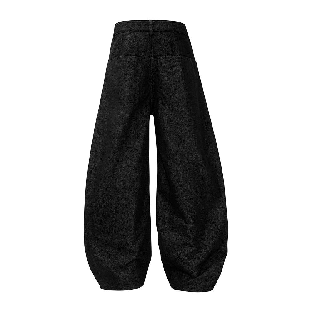 Jean Men's vintage washed loose wide-leg scimitar jeans Size US 32 / EU 48 - 2 Thumbnail