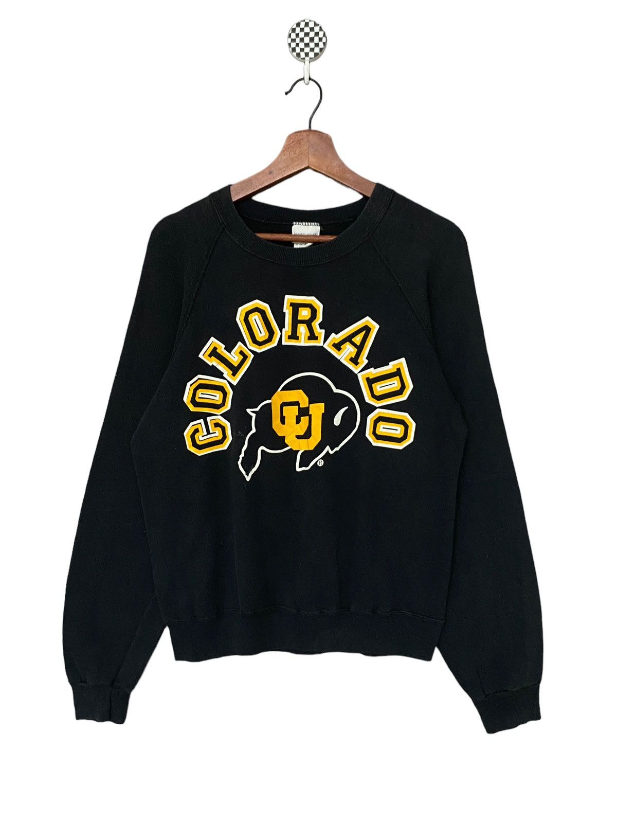 image of Vintage Brand Colorado Made In USA Sweatshirt 1990S in Black, Men's (Size Large)