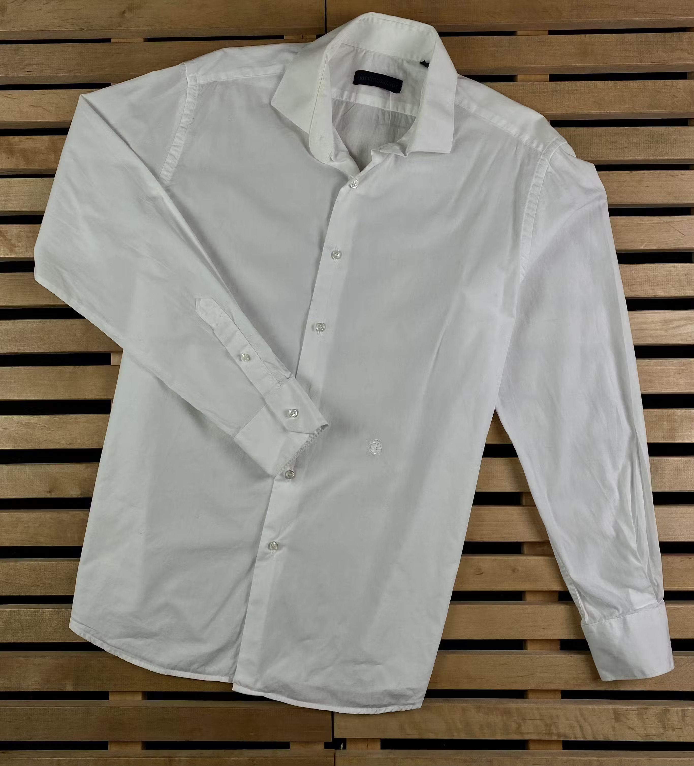 Trussardi Mens Trussardi Shirt Long Sleeve 41/16 Size US L / EU 52-54 / 3 - 1 Thumbnail